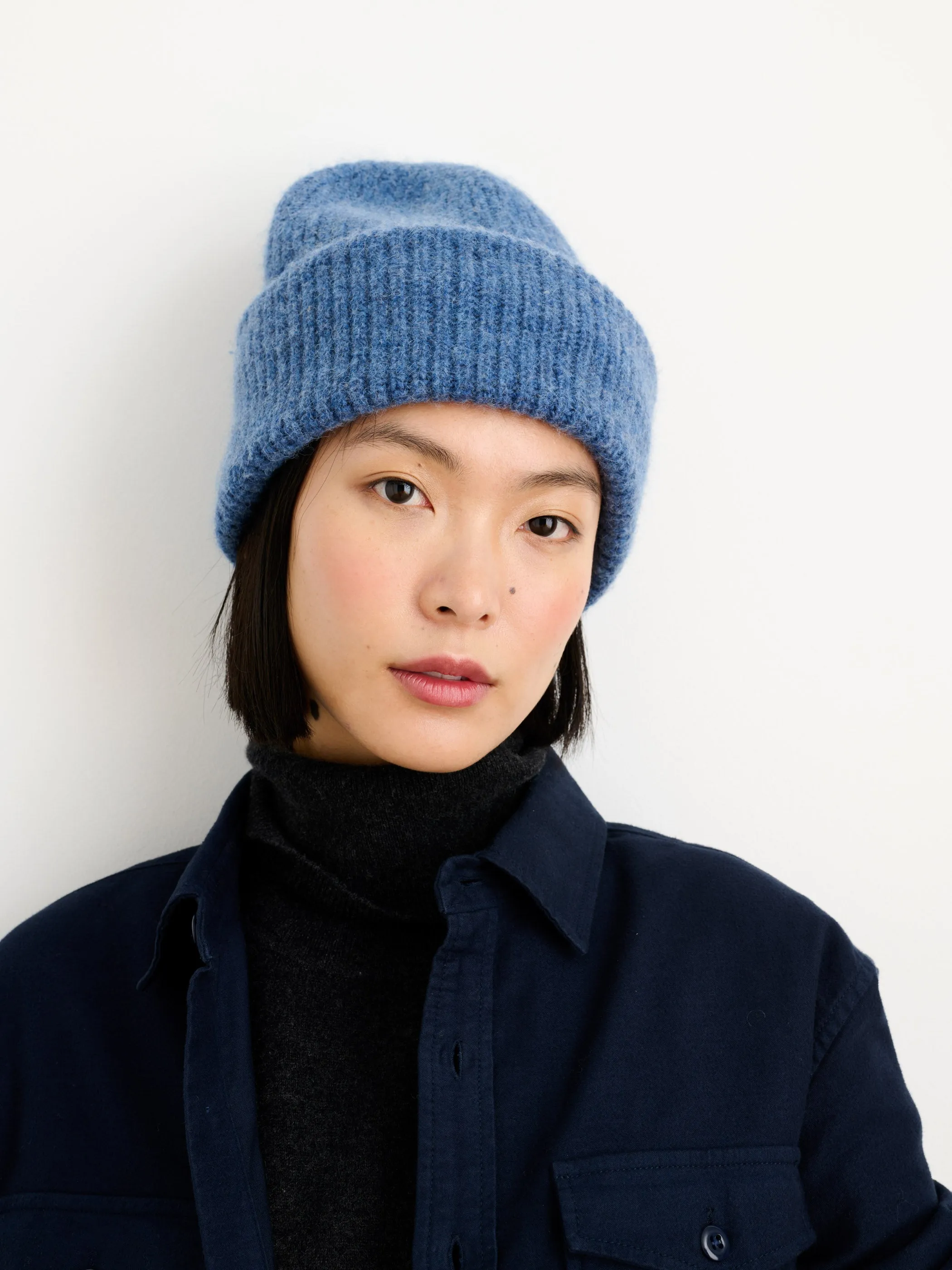 Cuffed Beanie in Alpaca Merino sold by Alex Mill product image thumbnail 5