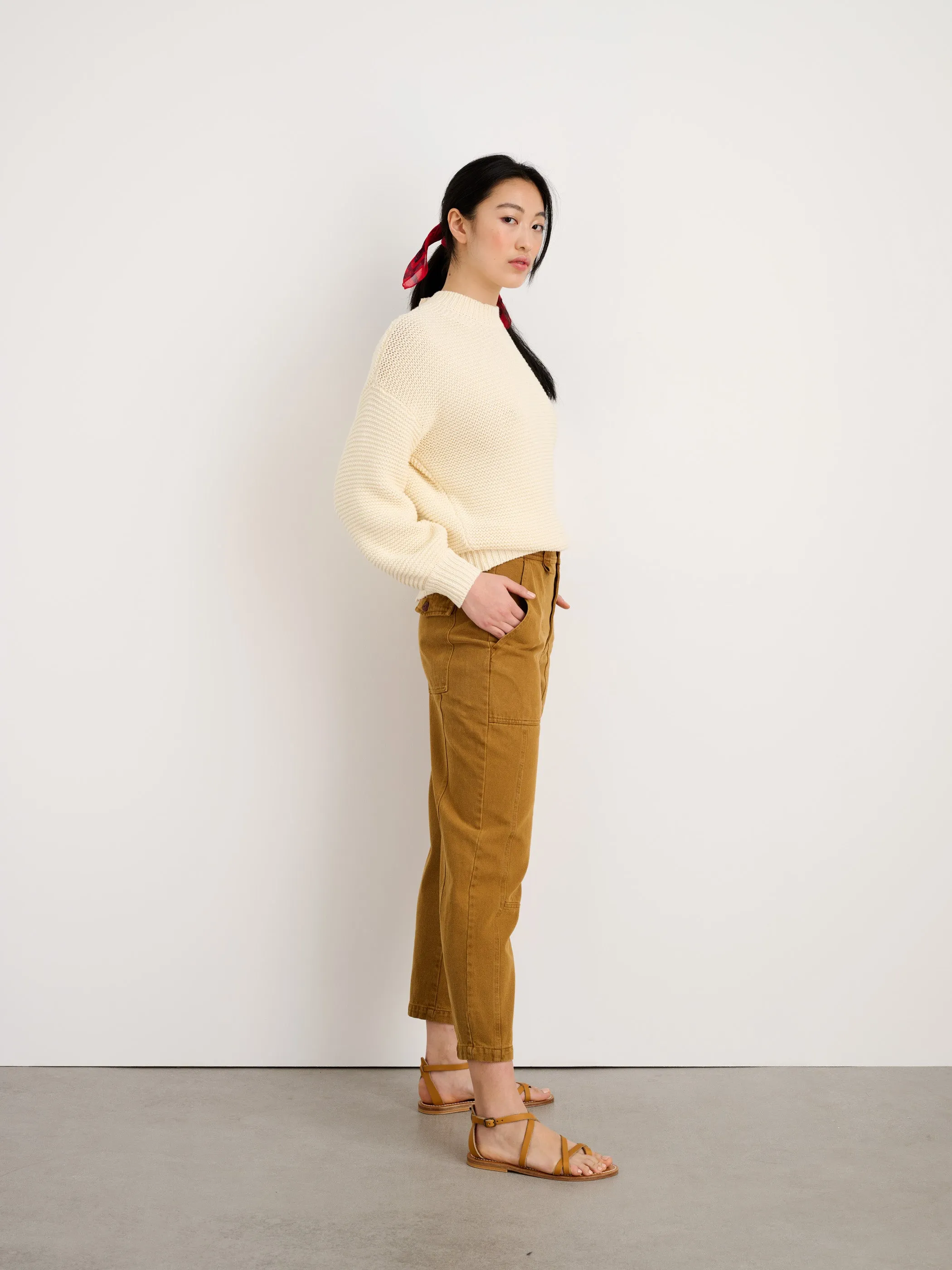 Button-Back Crewneck Sweater sold by Alex Mill product image thumbnail 5