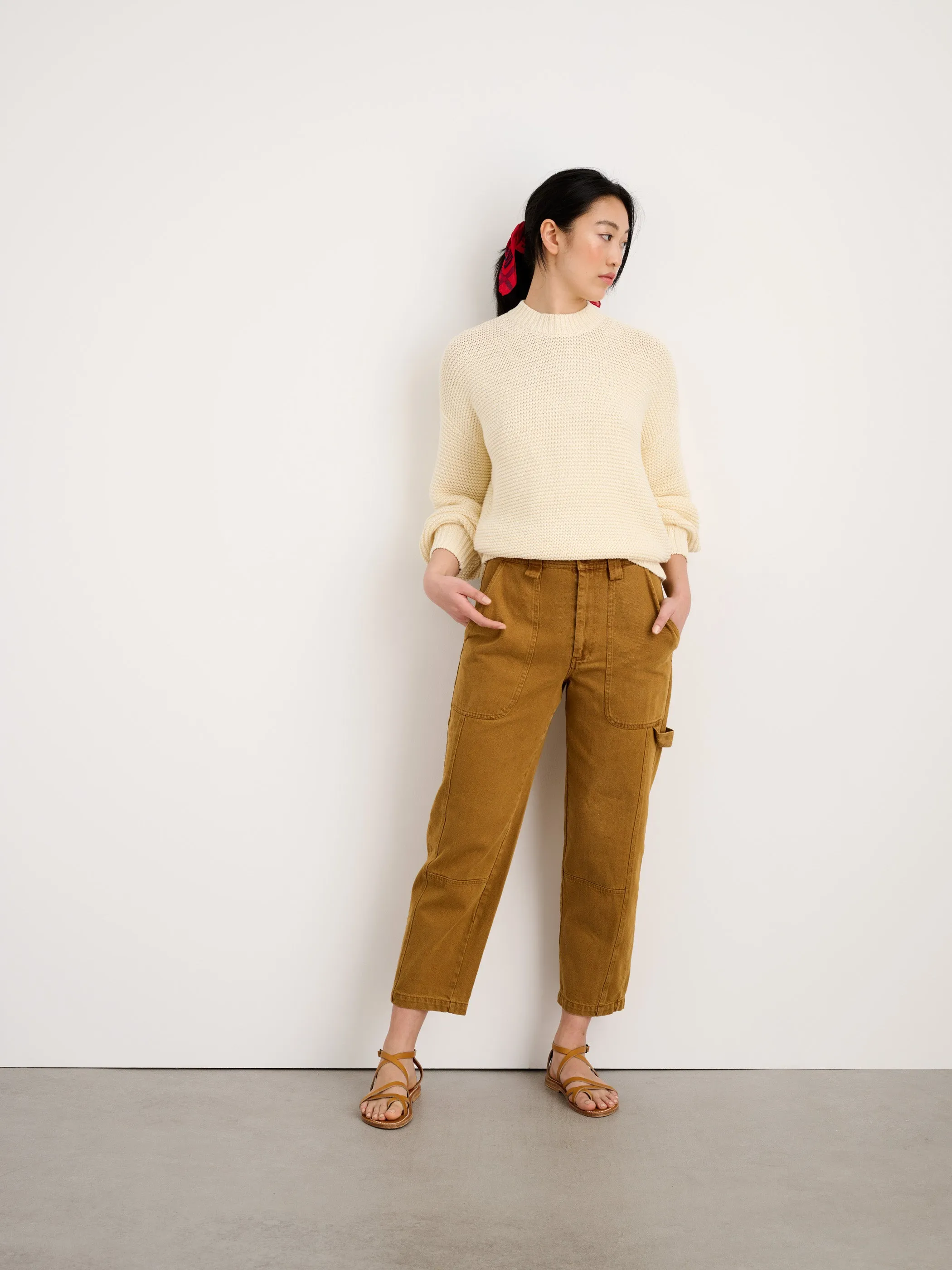 Button-Back Crewneck Sweater sold by Alex Mill product image thumbnail 3