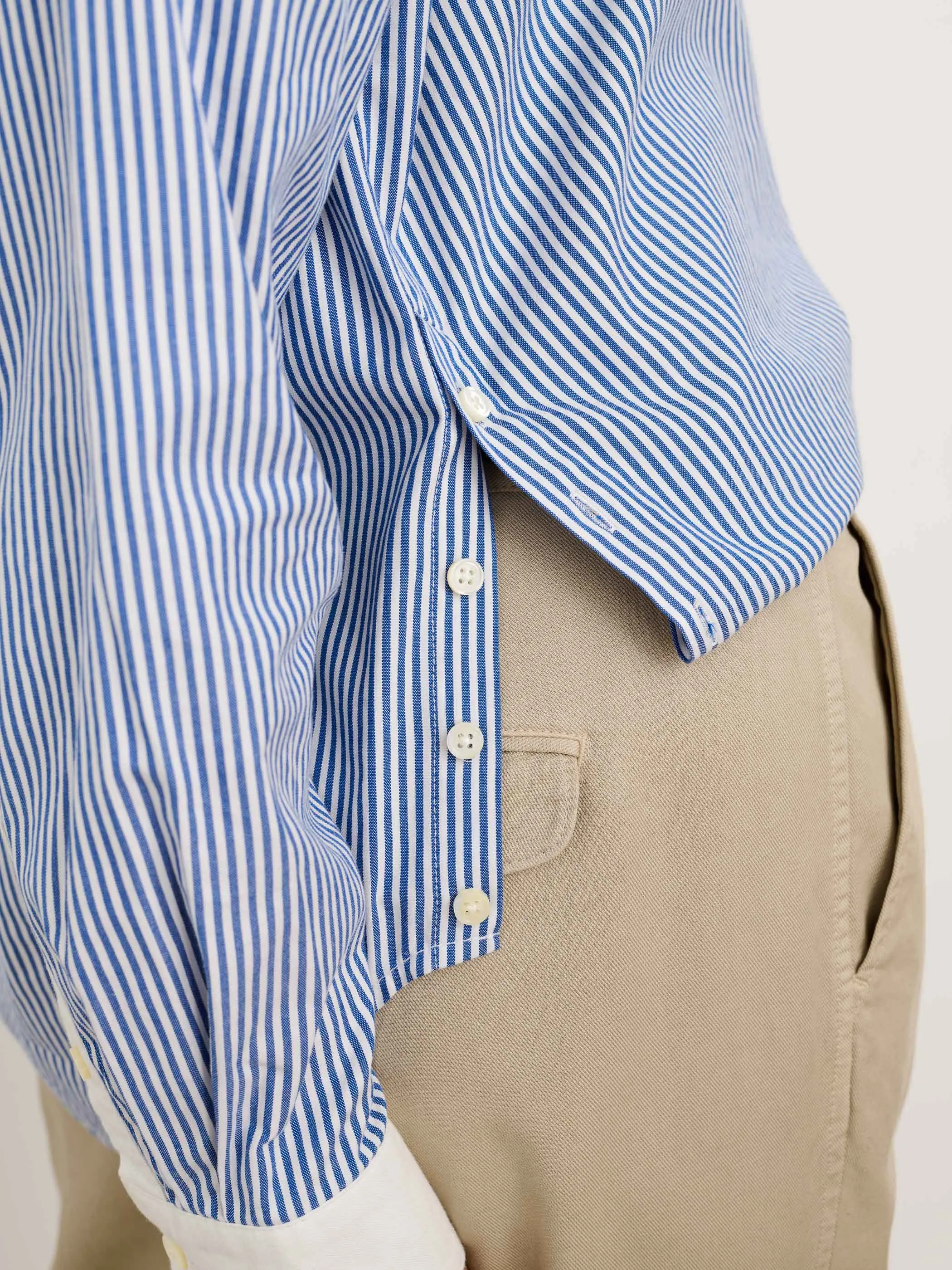 Jo Striped Popover Shirt in Cotton sold by Alex Mill product image thumbnail 5