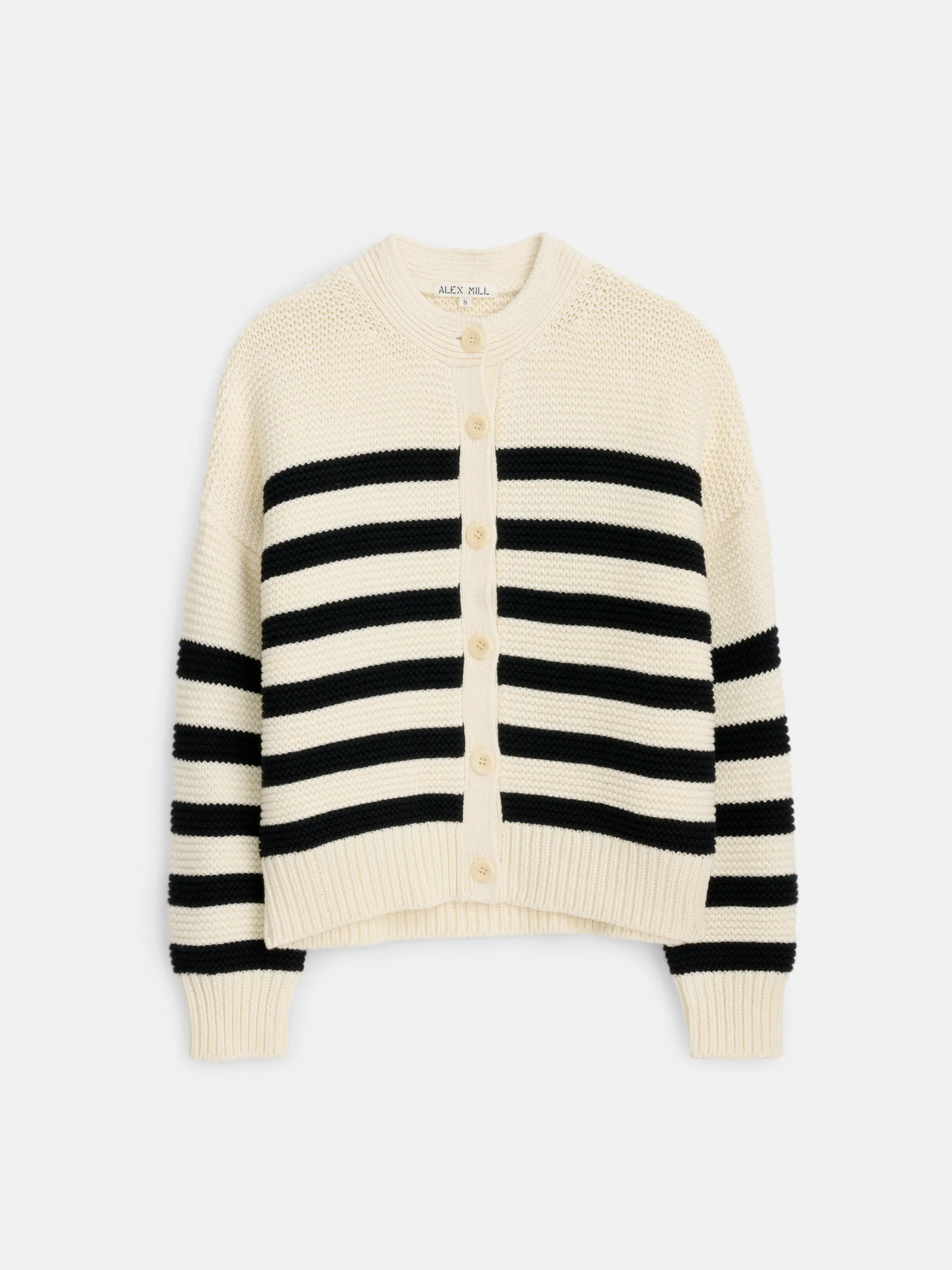 Nico Striped Cardigan in Cotton sold by Alex Mill
