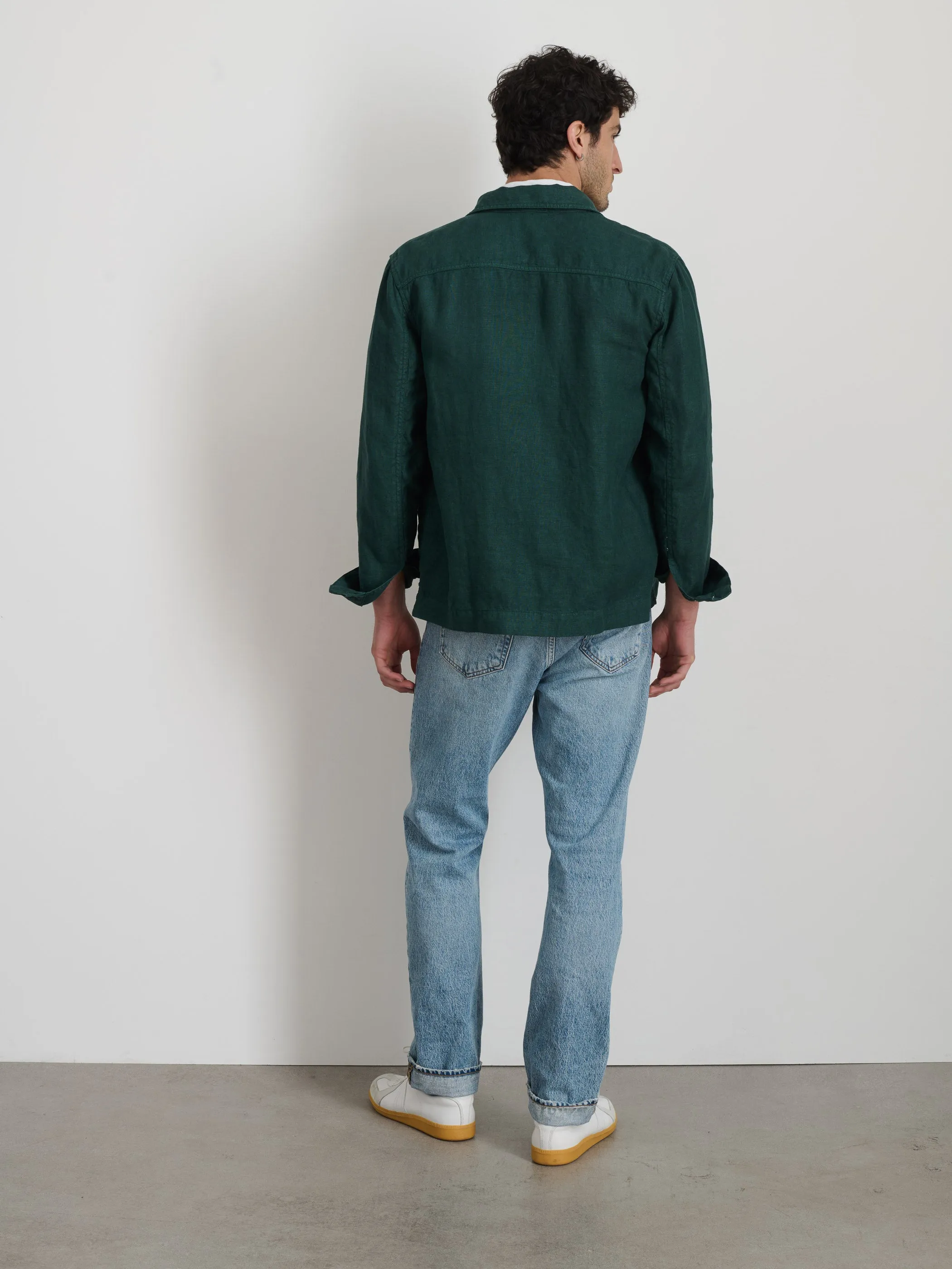 Garment Dyed Work Jacket in Linen sold by Alex Mill product image thumbnail 5