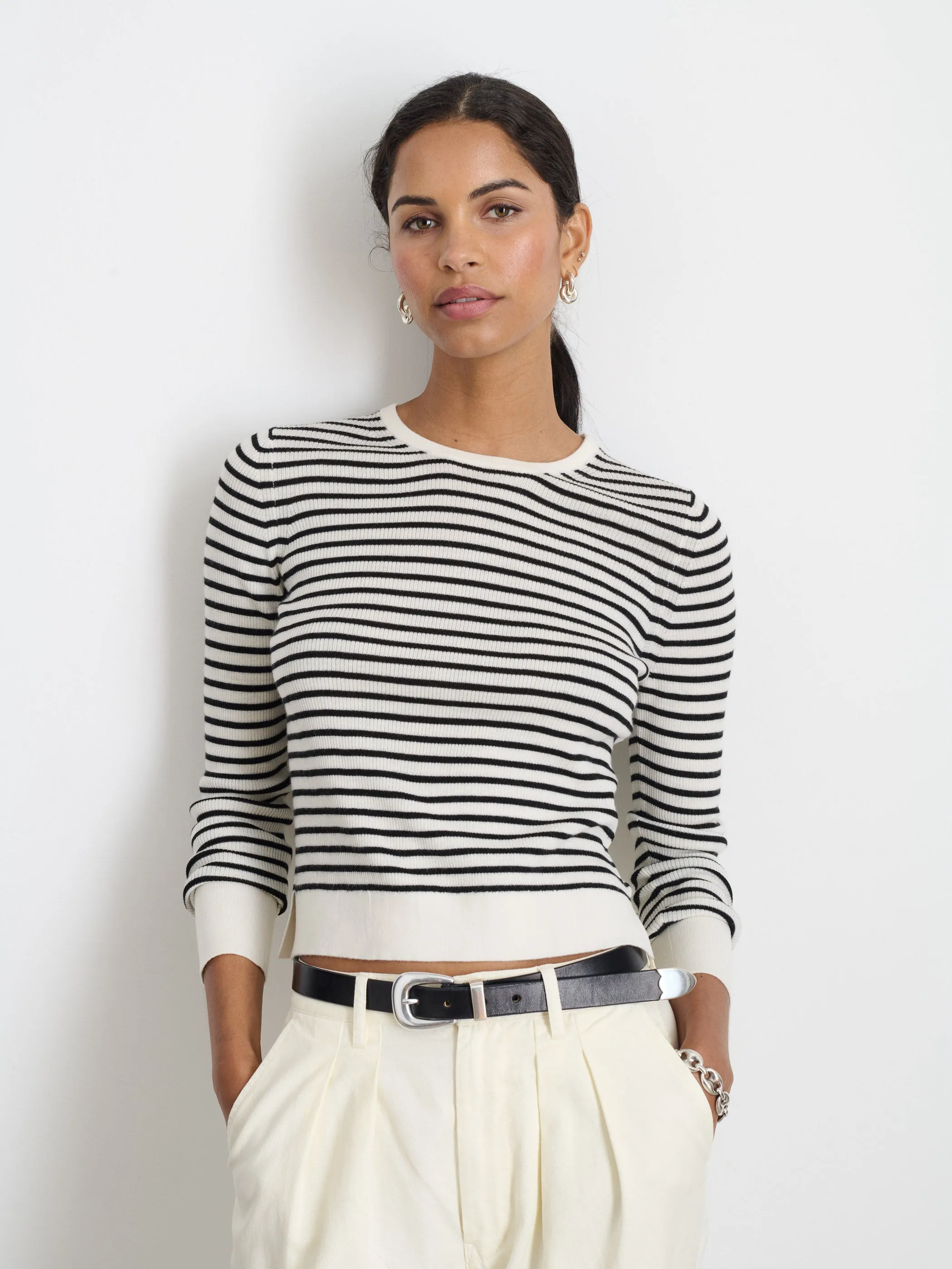 Ava Striped Sweater Tee sold by Alex Mill product image thumbnail 2
