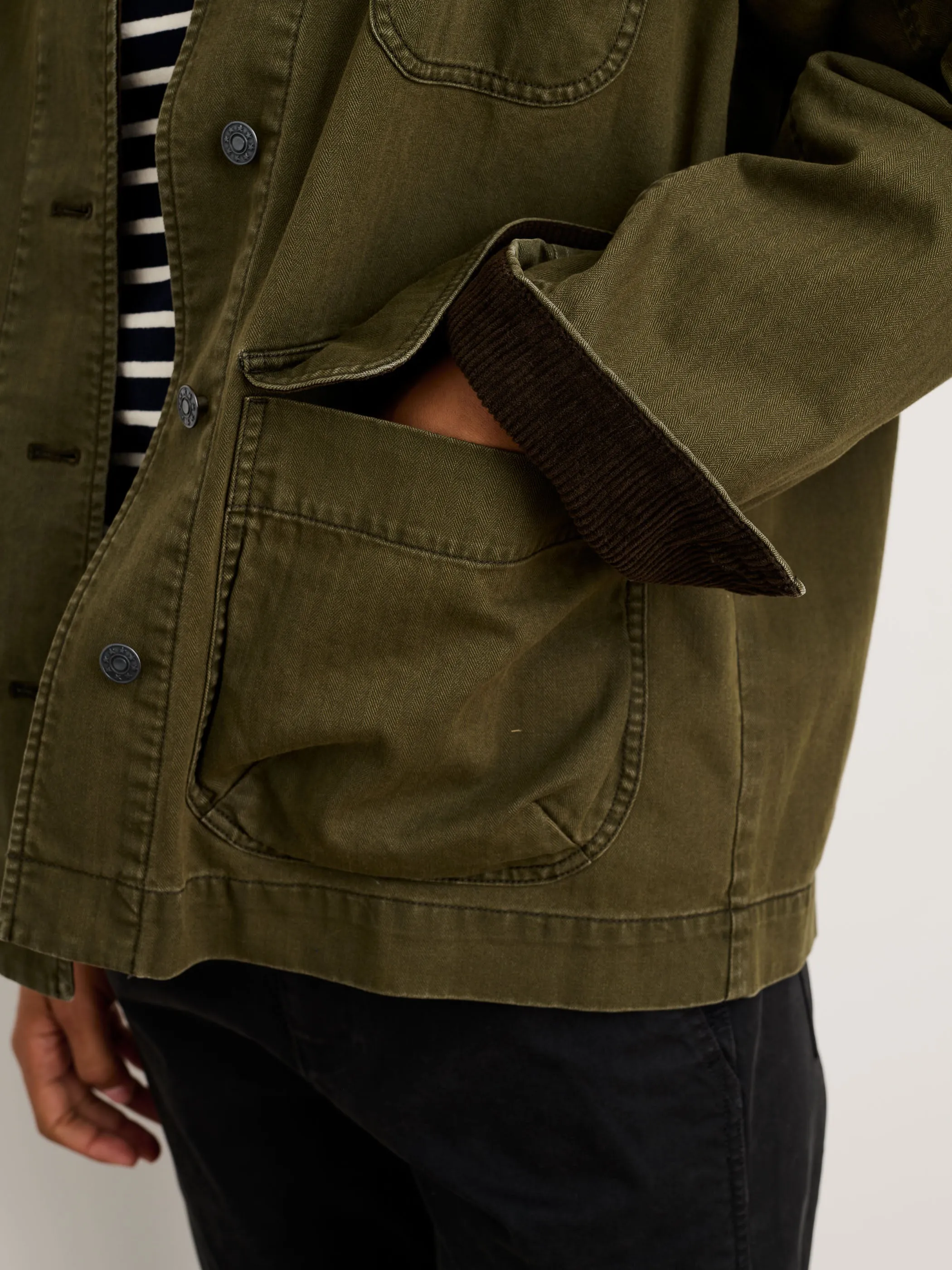 Mel Jacket in Herringbone Cotton sold by Alex Mill product image thumbnail 5