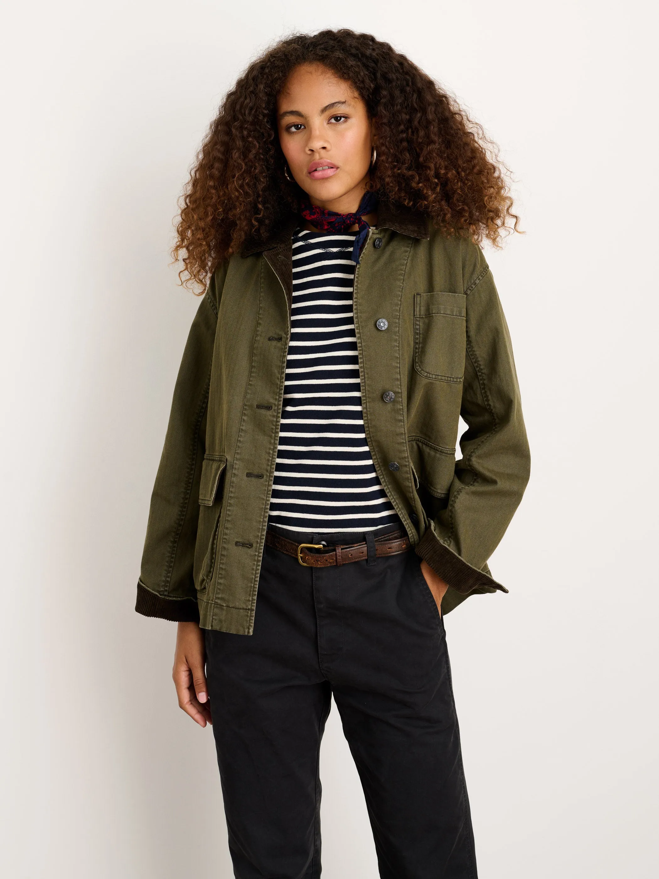 Mel Jacket in Herringbone Cotton sold by Alex Mill product image thumbnail 3