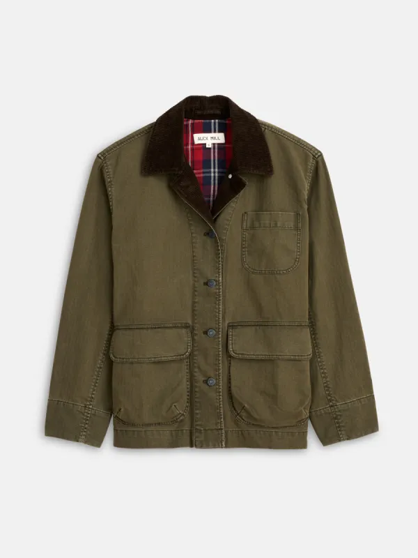 Mel Jacket in Herringbone Cotton sold by Alex Mill