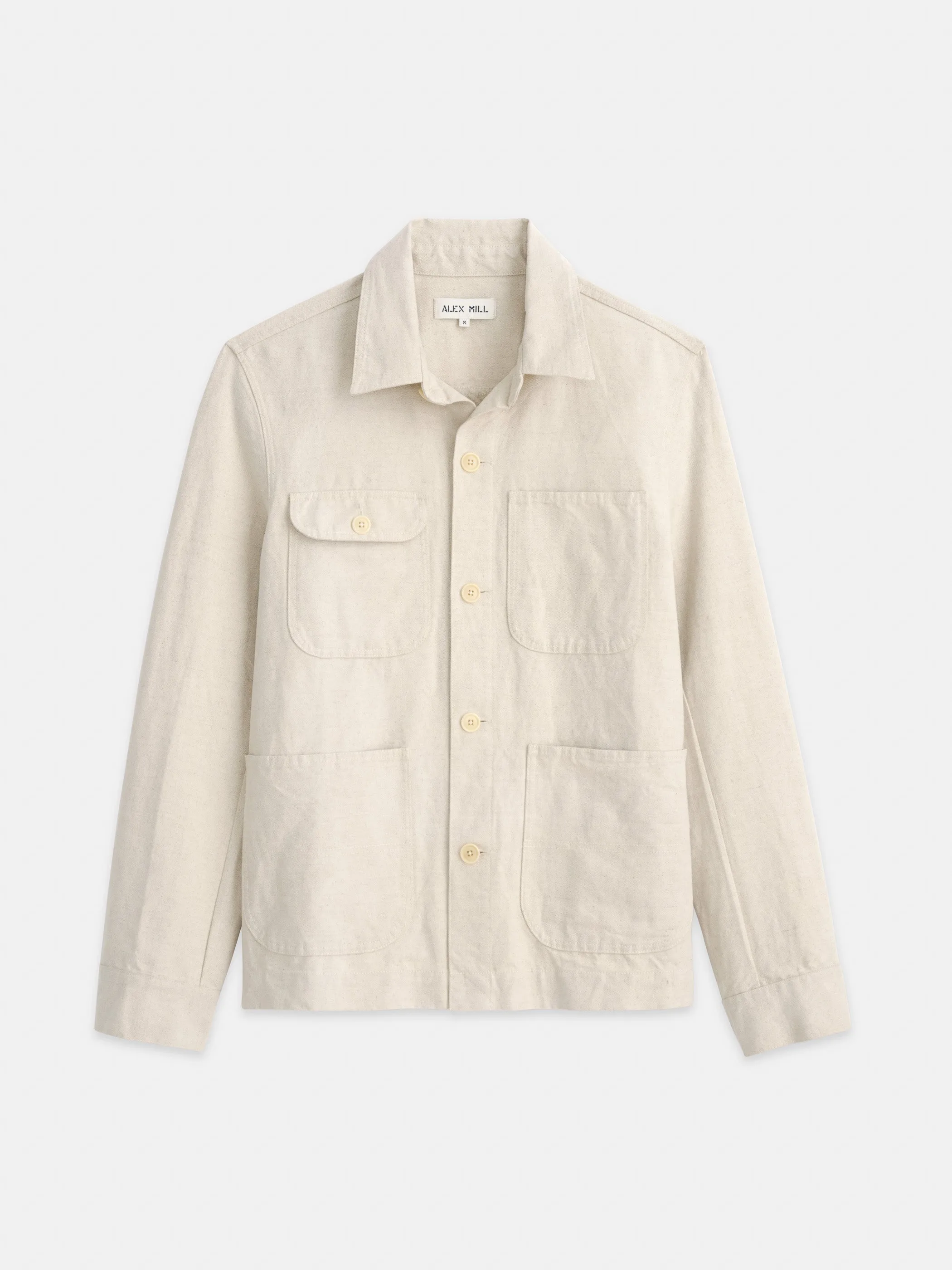 Work Jacket In Linen Canvas sold by Alex Mill