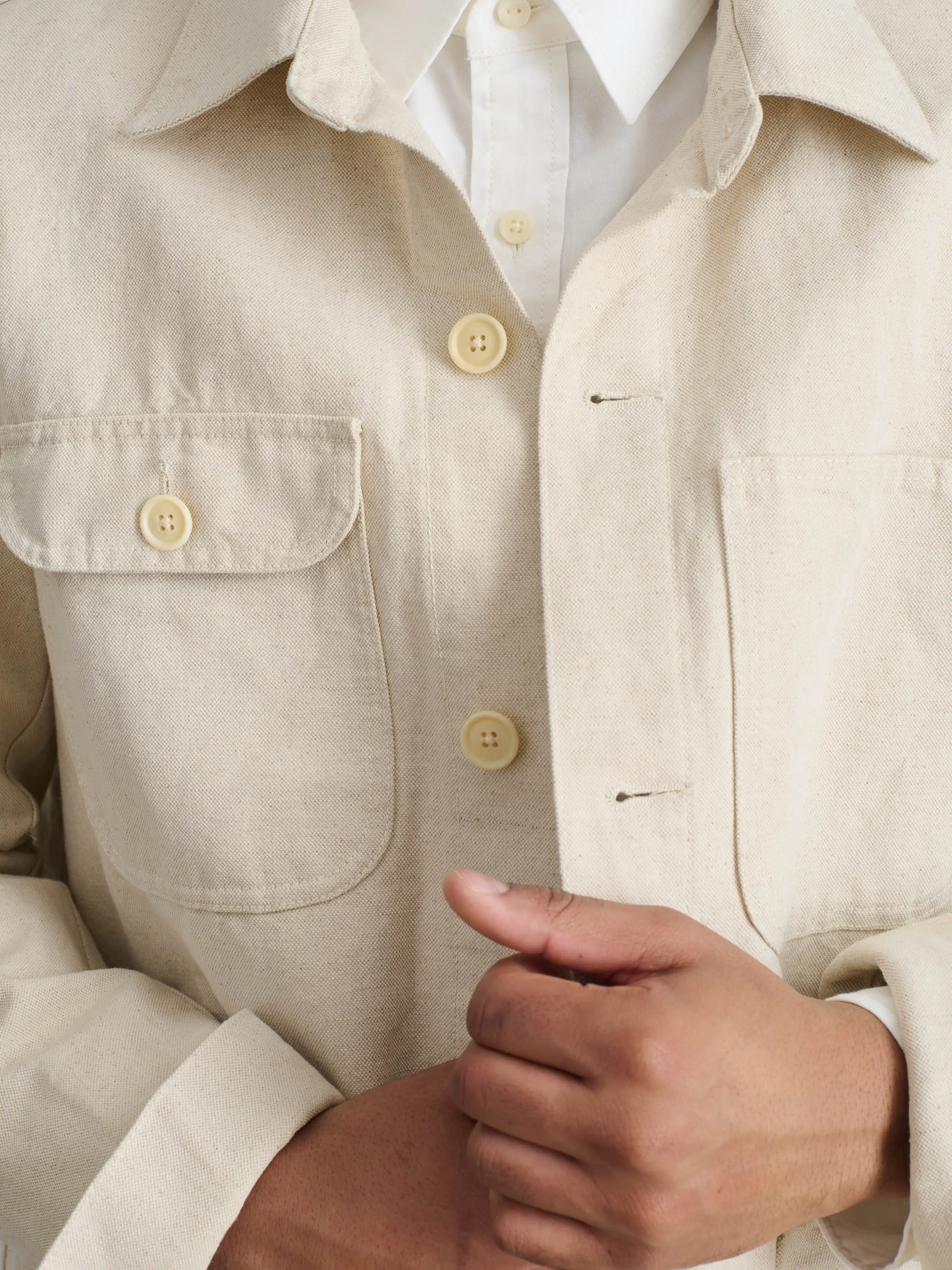 Work Jacket In Linen Canvas sold by Alex Mill product image thumbnail 4