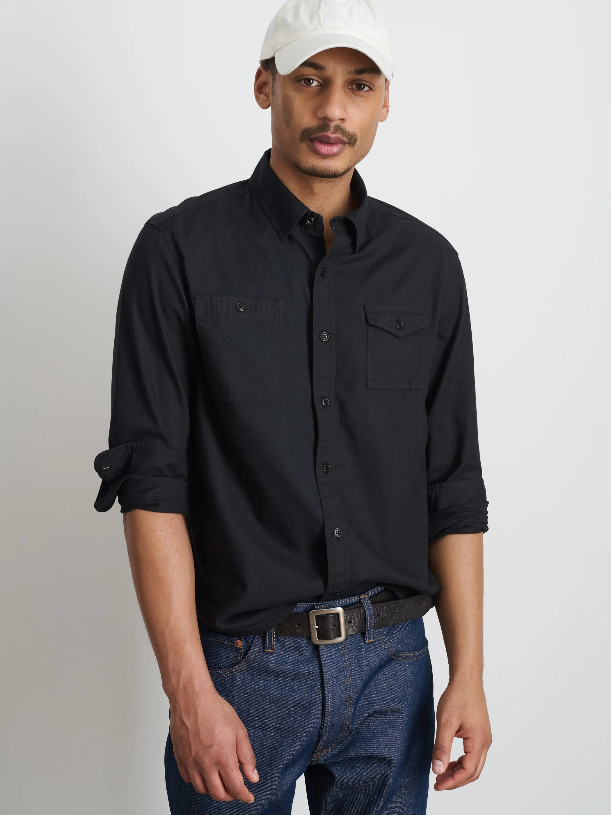Utility Shirt In Lightweight Twill sold by Alex Mill product image thumbnail 2