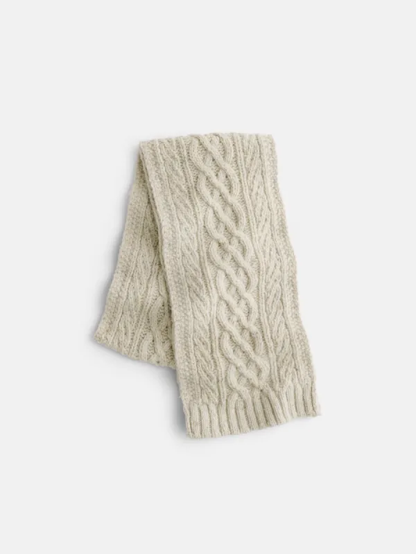 Fisherman Cable Scarf in Donegal Wool sold by Alex Mill