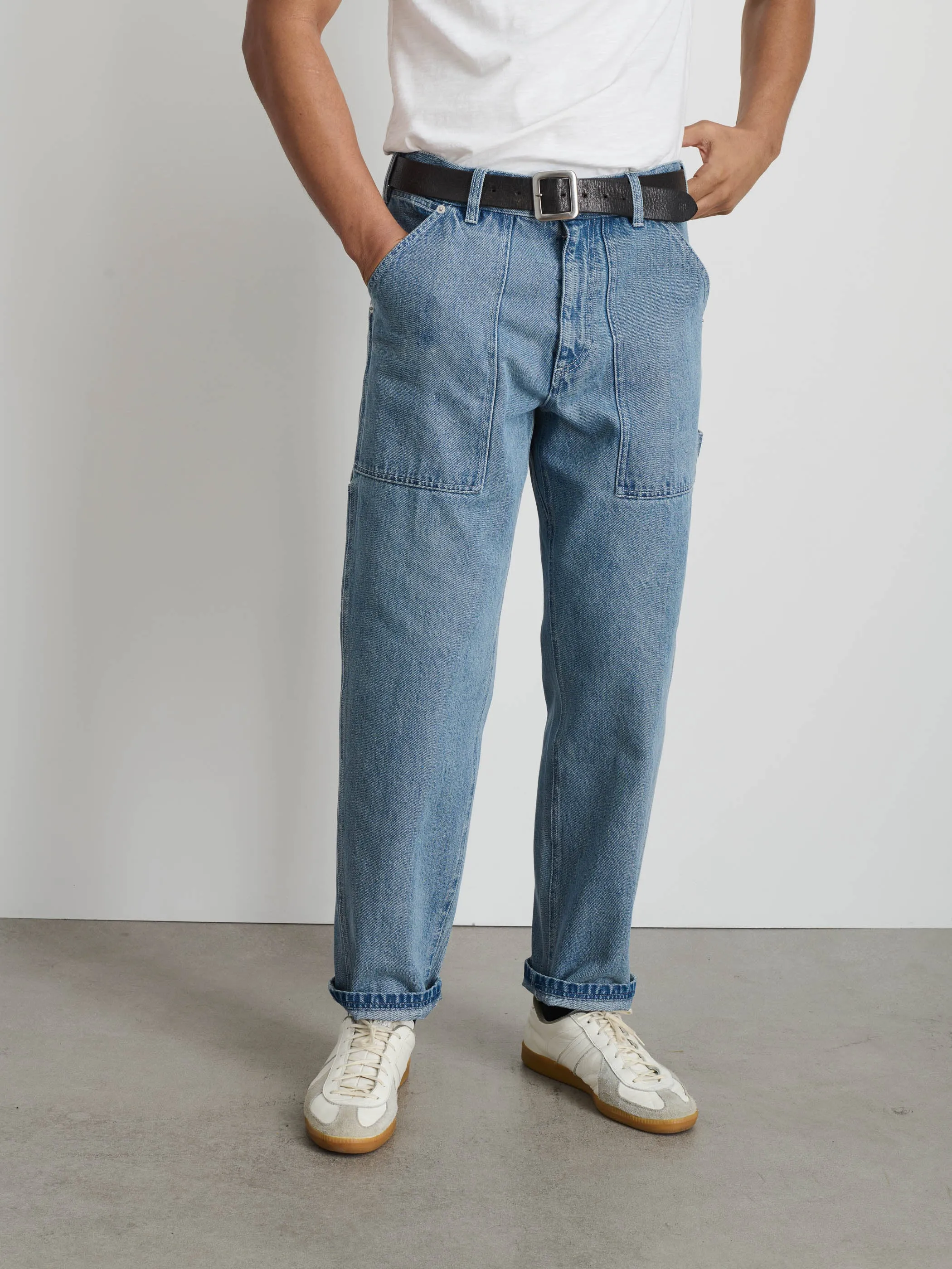 Painter Pant in Vintage Wash Denim sold by Alex Mill product image thumbnail 3
