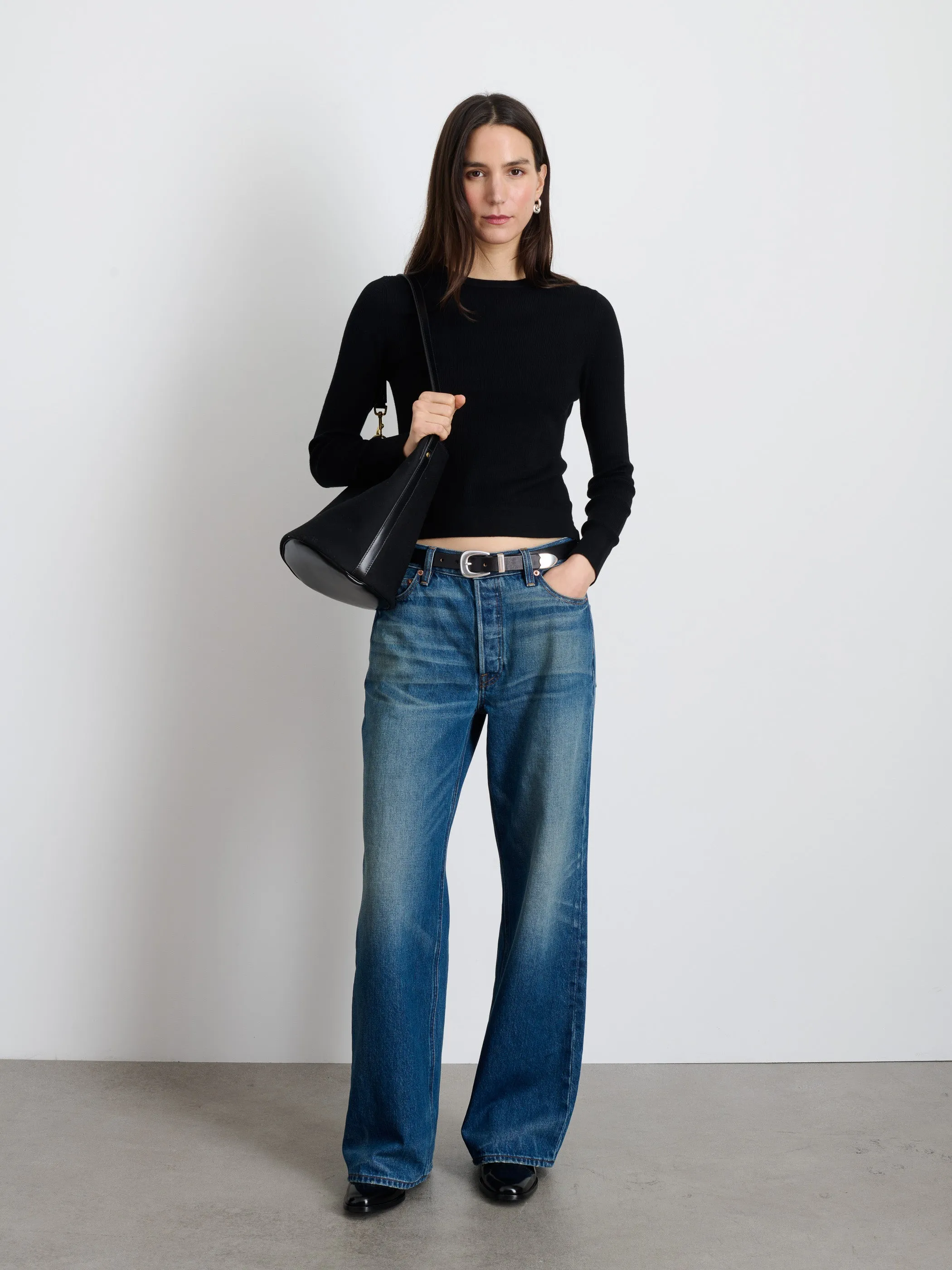 Ava Sweater Tee sold by Alex Mill product image thumbnail 3