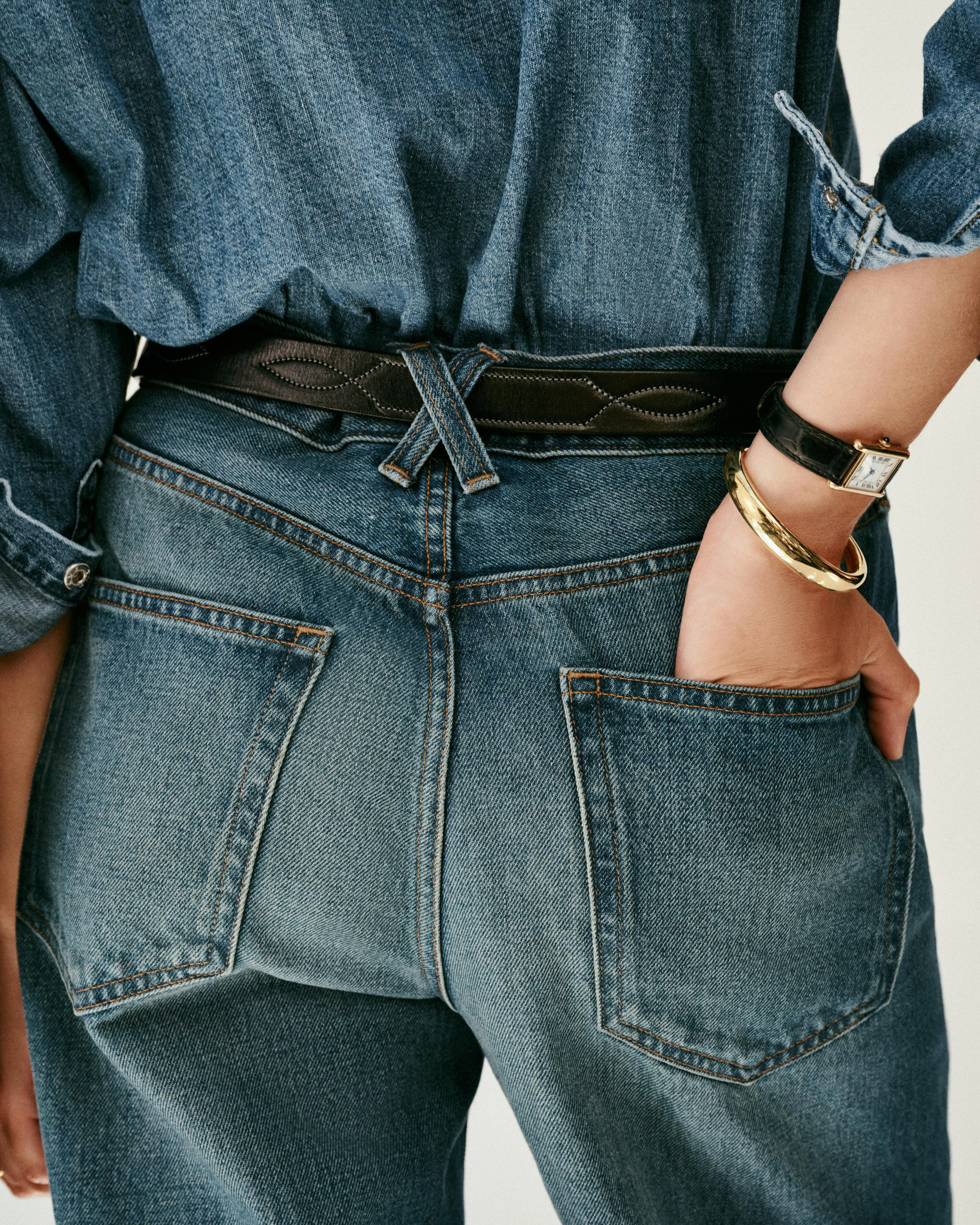 Alek Relaxed Wide Leg Jean sold by Alex Mill product image thumbnail 4