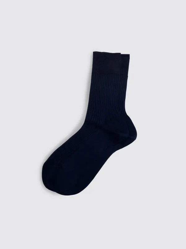 Maria La Rosa Bio Cotton Ribbed Socks sold by Alex Mill