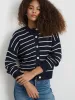Nico Striped Cardigan in Cotton sold by Alex Mill