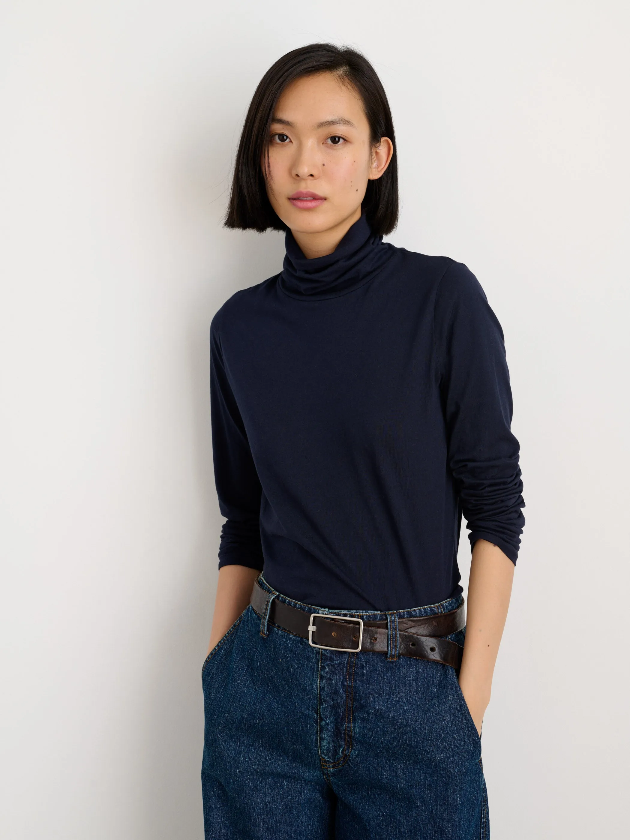 Turtleneck in 40s Jersey sold by Alex Mill product image thumbnail 3