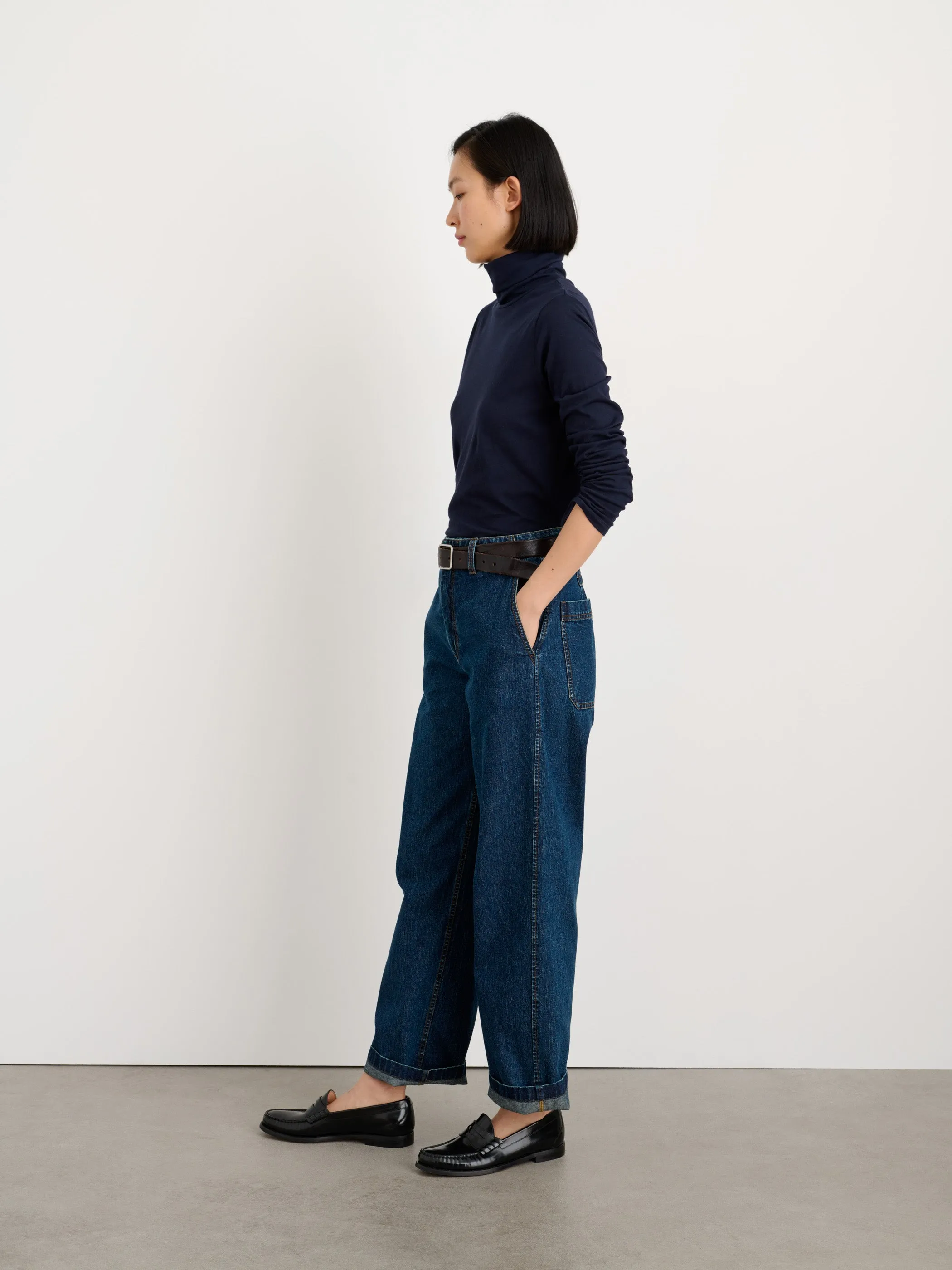 Turtleneck in 40s Jersey sold by Alex Mill product image thumbnail 5