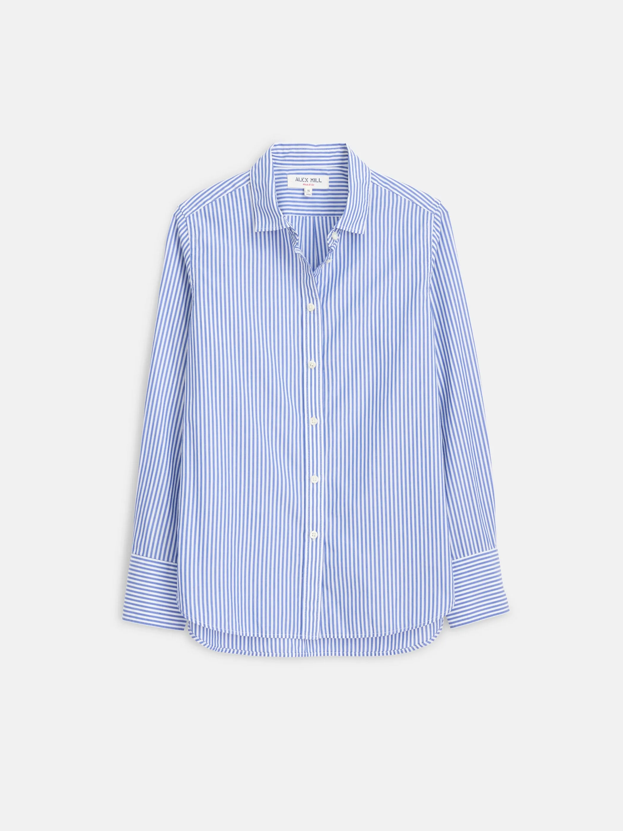 Val Shirt in Striped Poplin sold by Alex Mill