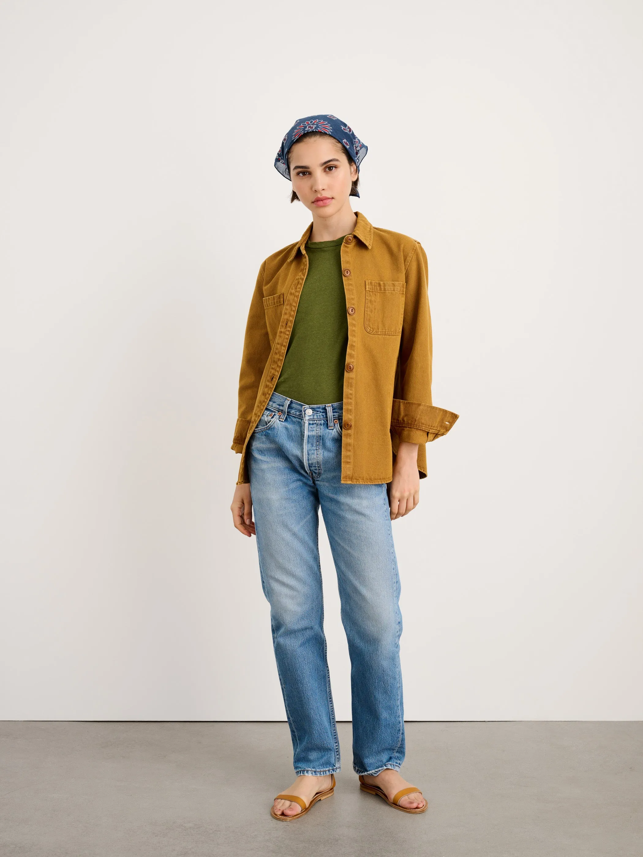 Prospect Tee in Linen sold by Alex Mill product image thumbnail 3