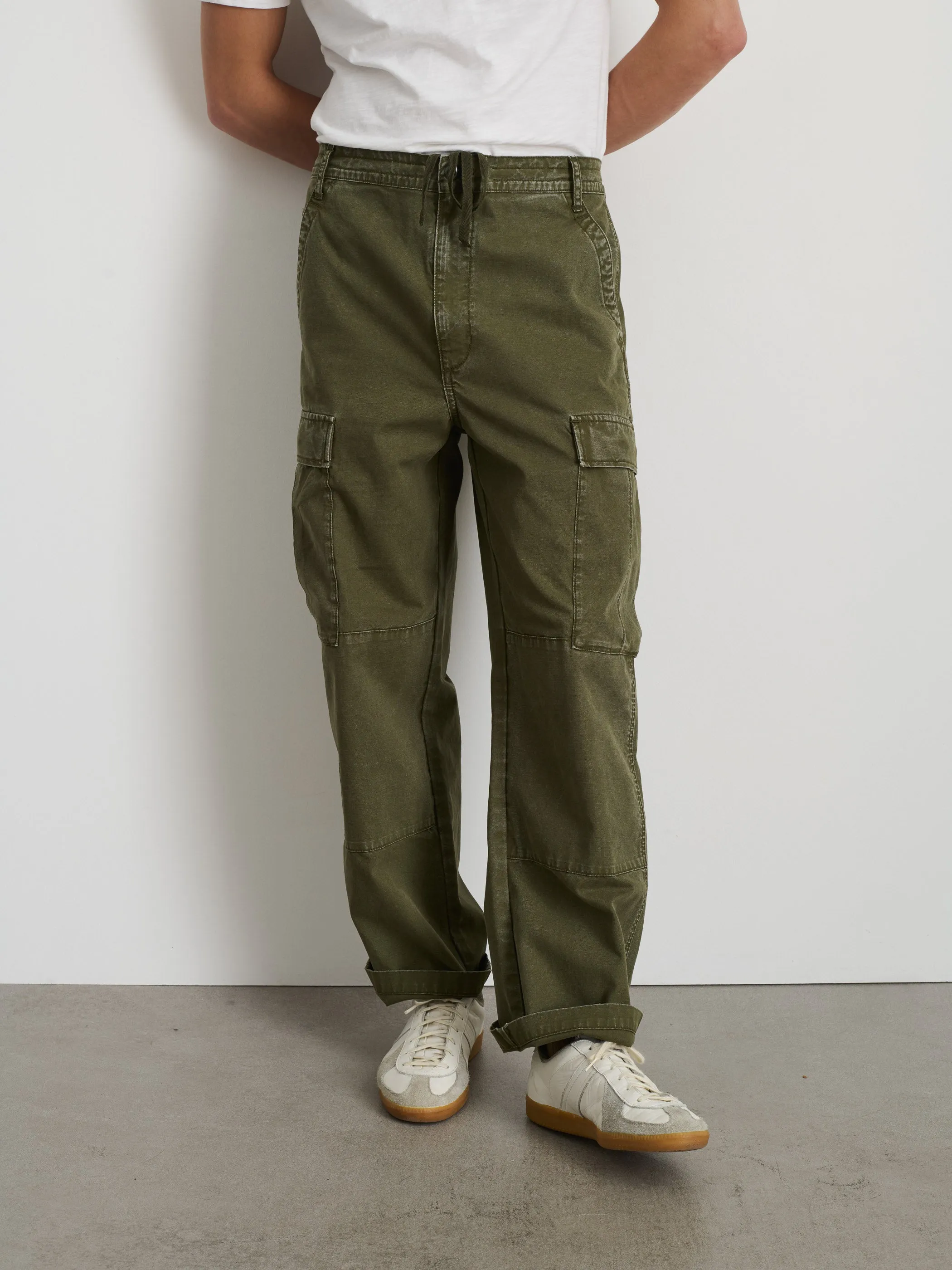 Pull On Cargo Pant In Canvas sold by Alex Mill product image thumbnail 3