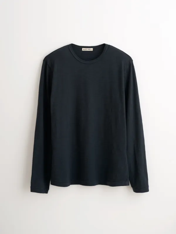 Standard Long Sleeve T-Shirt in Slub Cotton sold by Alex Mill