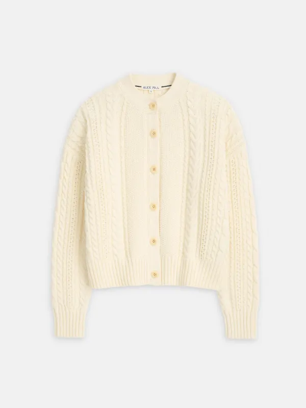 Cable Knit Nico Chunky Cardigan sold by Alex Mill