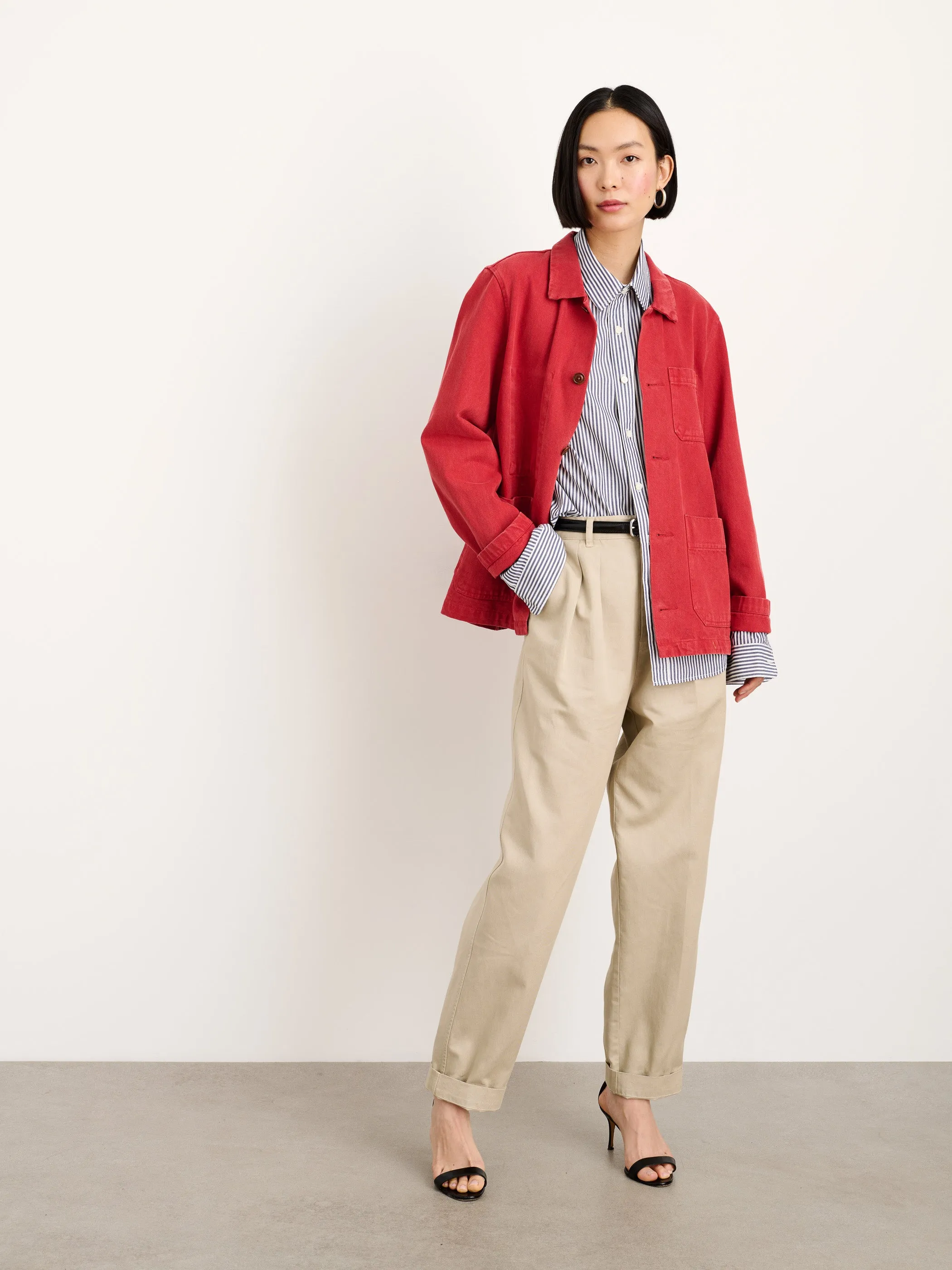 Britt Work Jacket in Recycled Denim sold by Alex Mill product image thumbnail 2