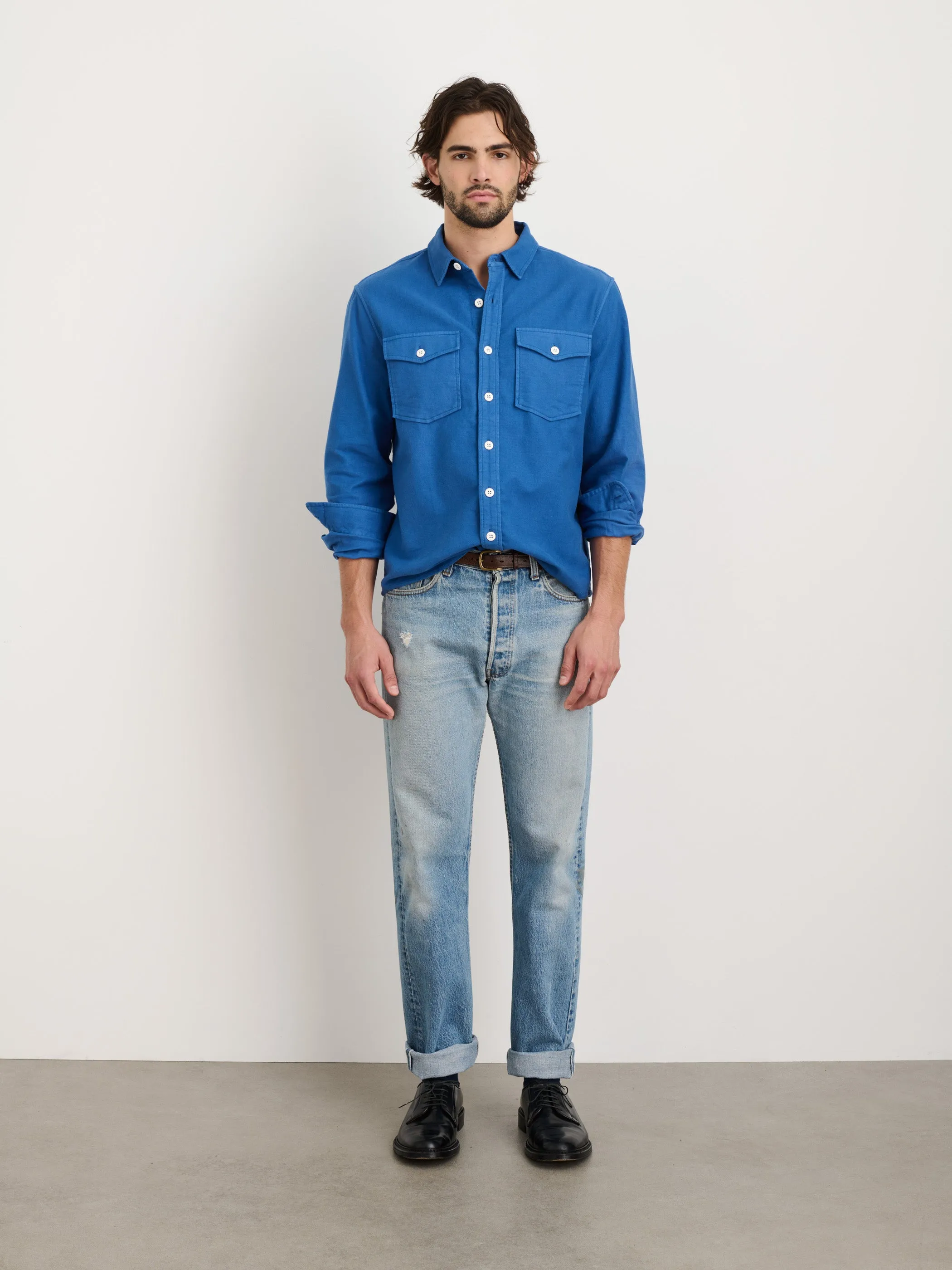 Highland Shirt In Chamois sold by Alex Mill product image thumbnail 2