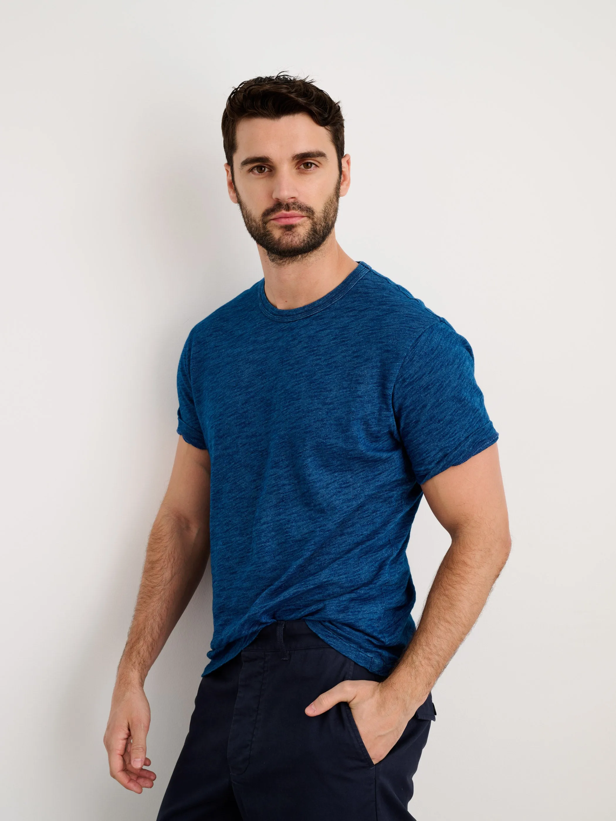 Standard Tee in Indigo Slub Cotton sold by Alex Mill product image thumbnail 3