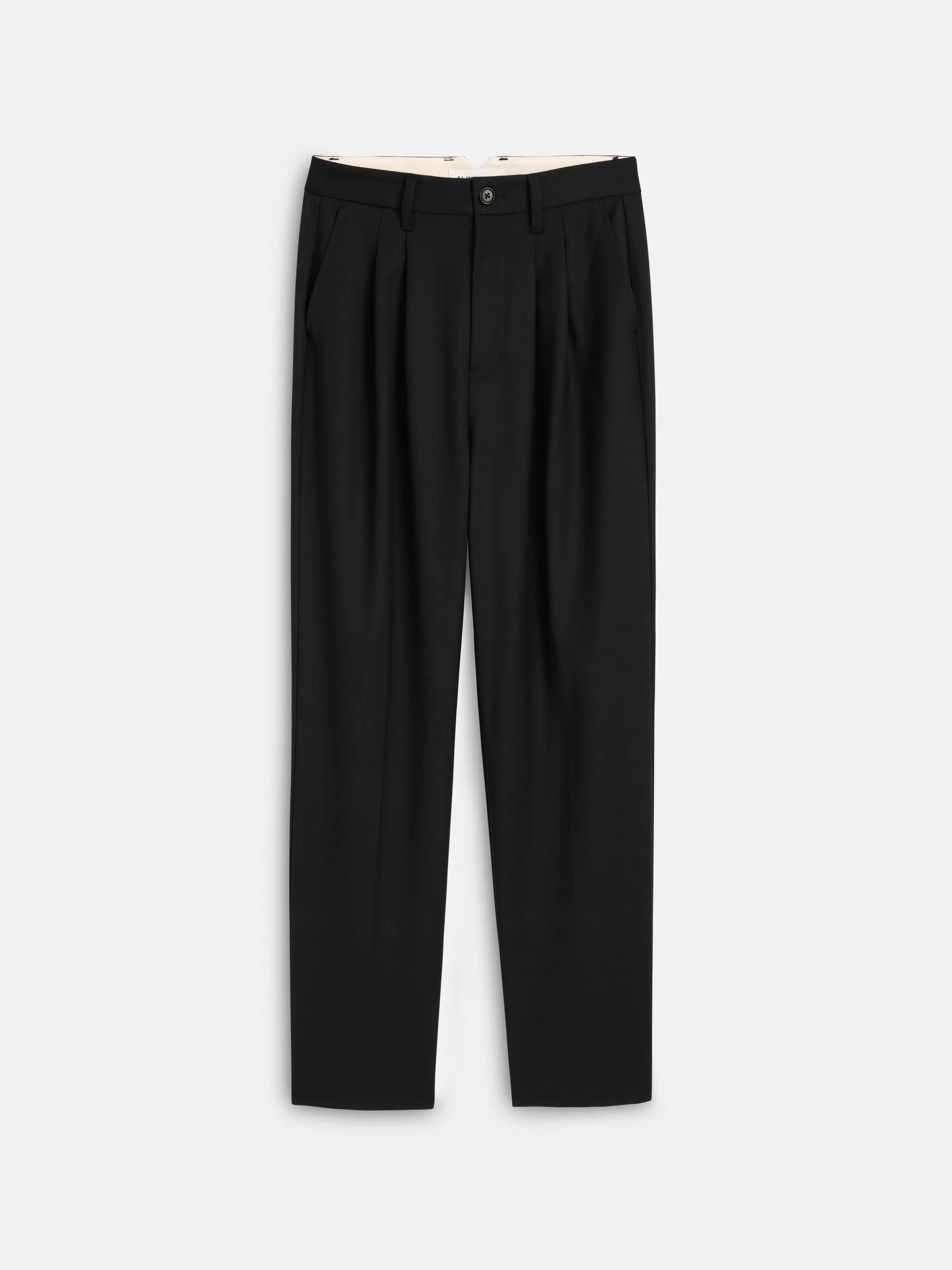 Suit(ish) Pleat Pant in Italian Wool Gabardine sold by Alex Mill