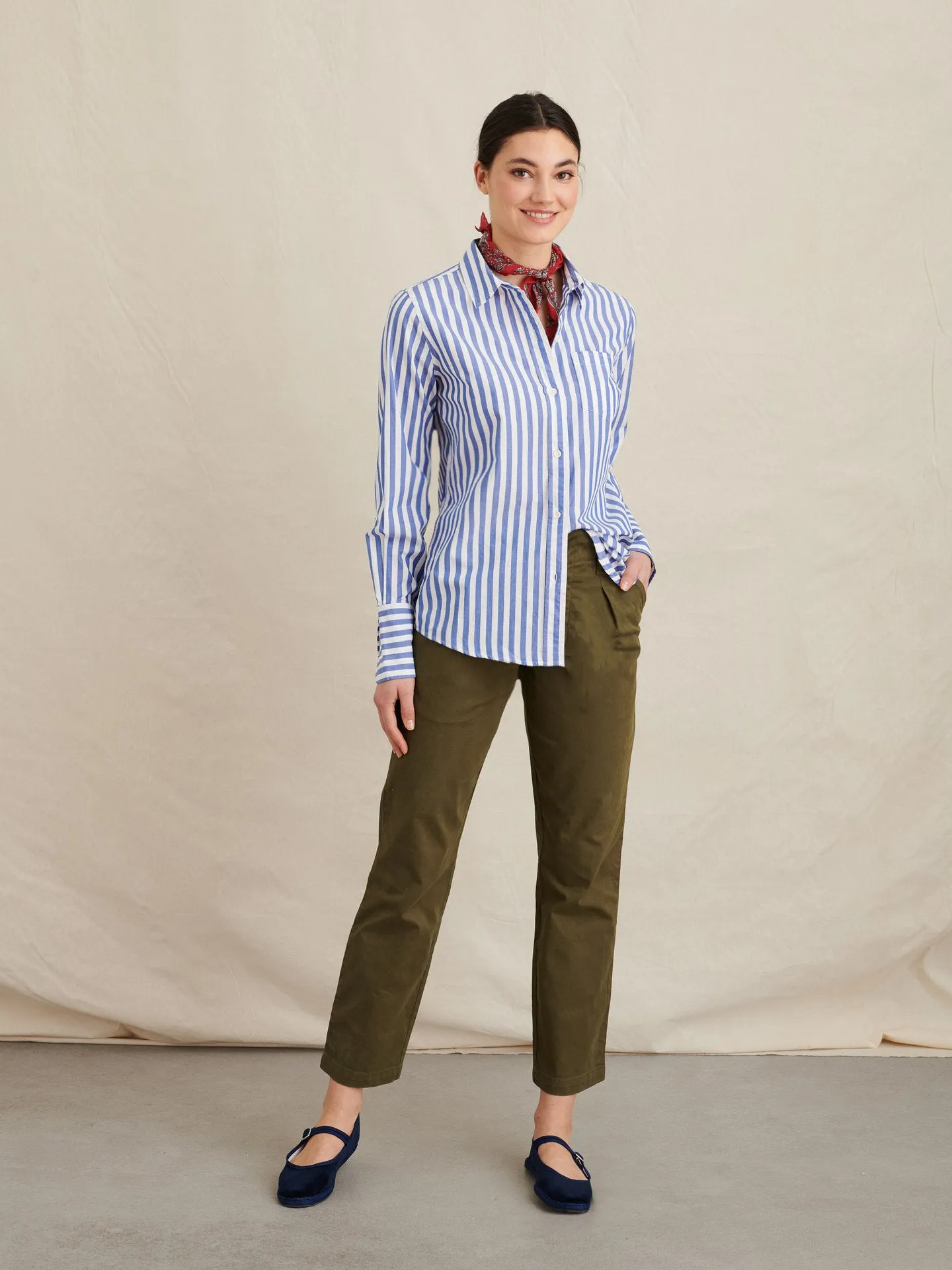 Wyatt Shirt In Bold Stripe sold by Alex Mill product image thumbnail 2