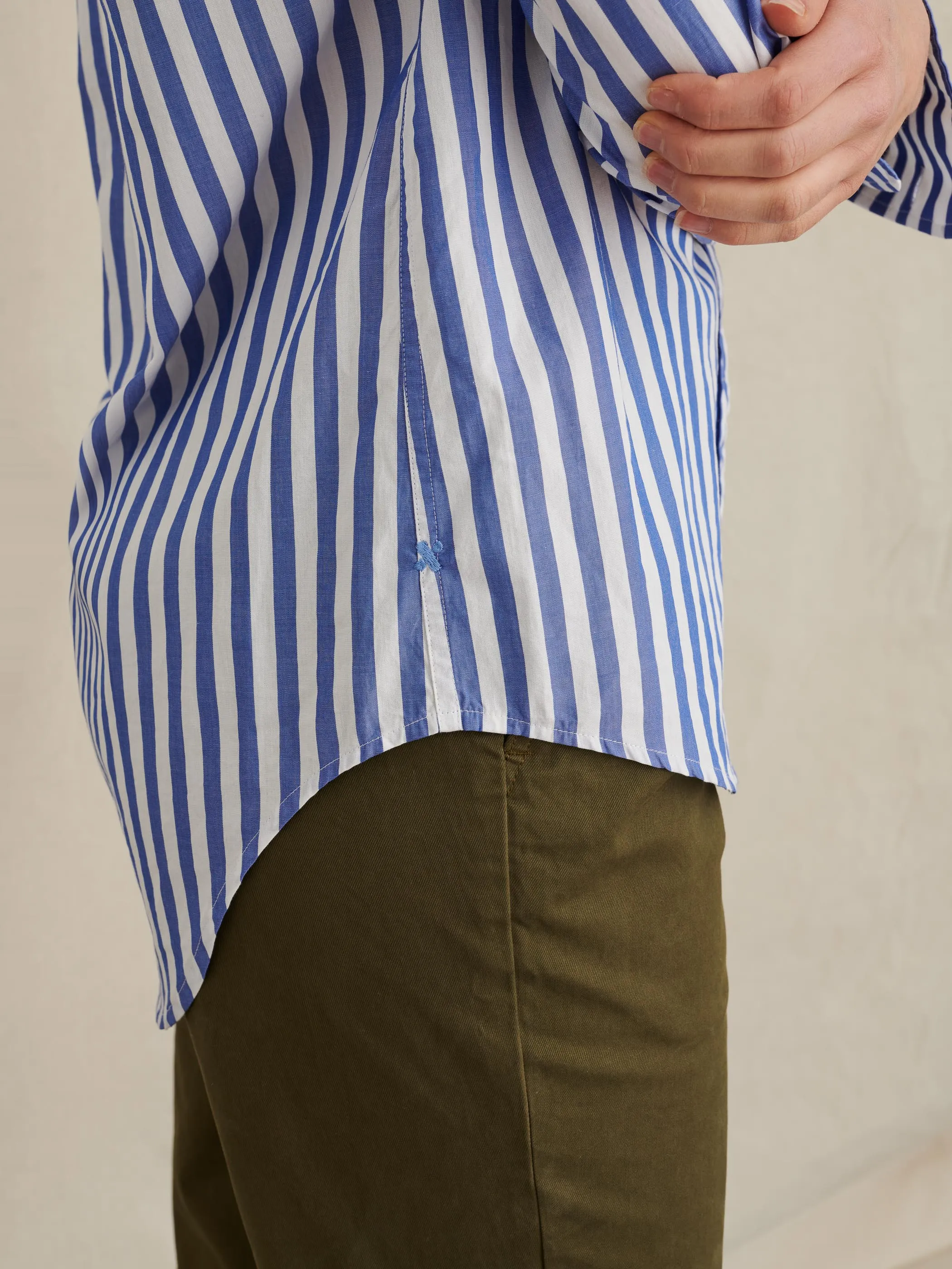 Wyatt Shirt In Bold Stripe sold by Alex Mill product image thumbnail 5