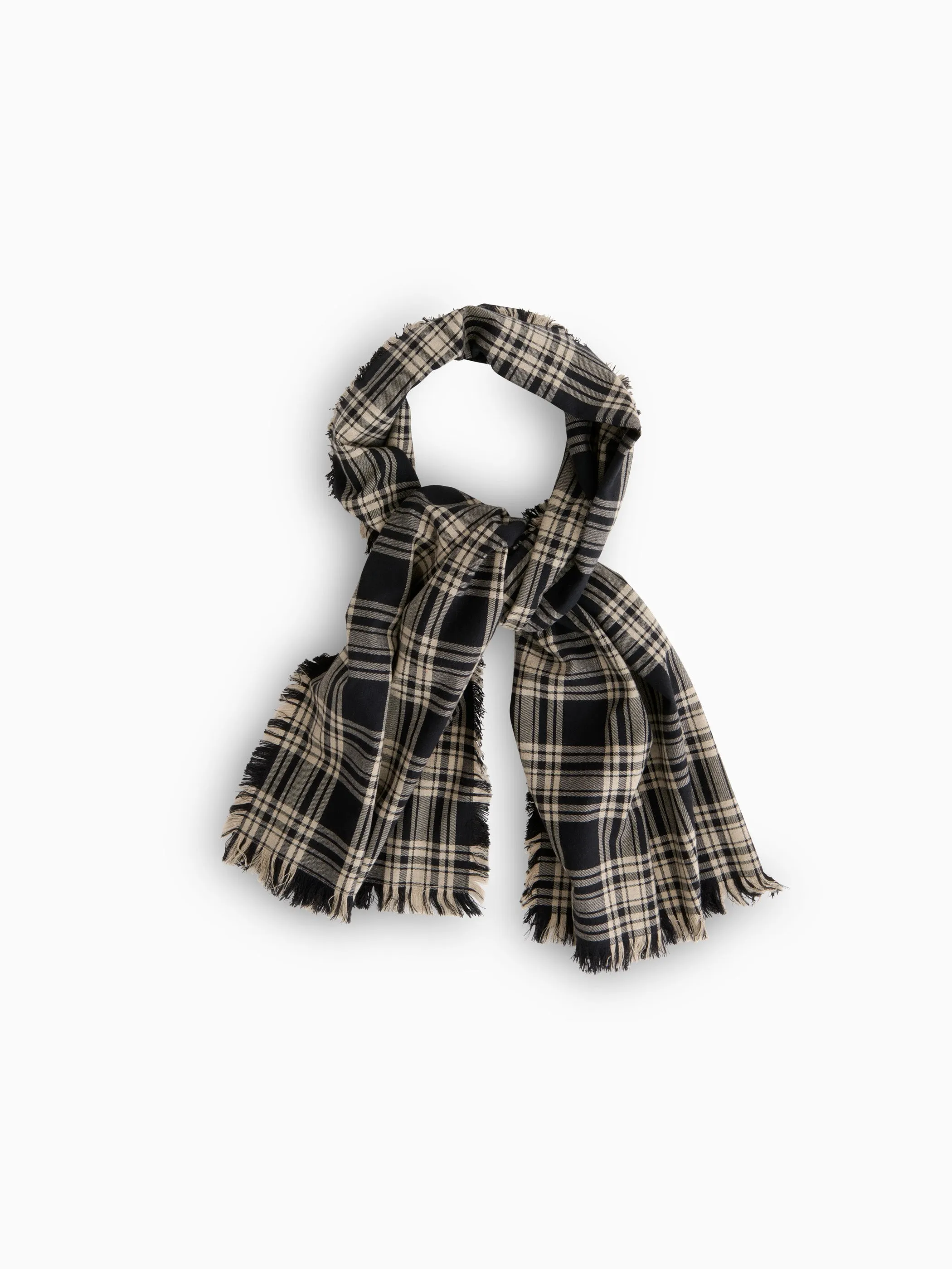 Tartan Scarf in Brushed Cotton sold by Alex Mill product image thumbnail 2