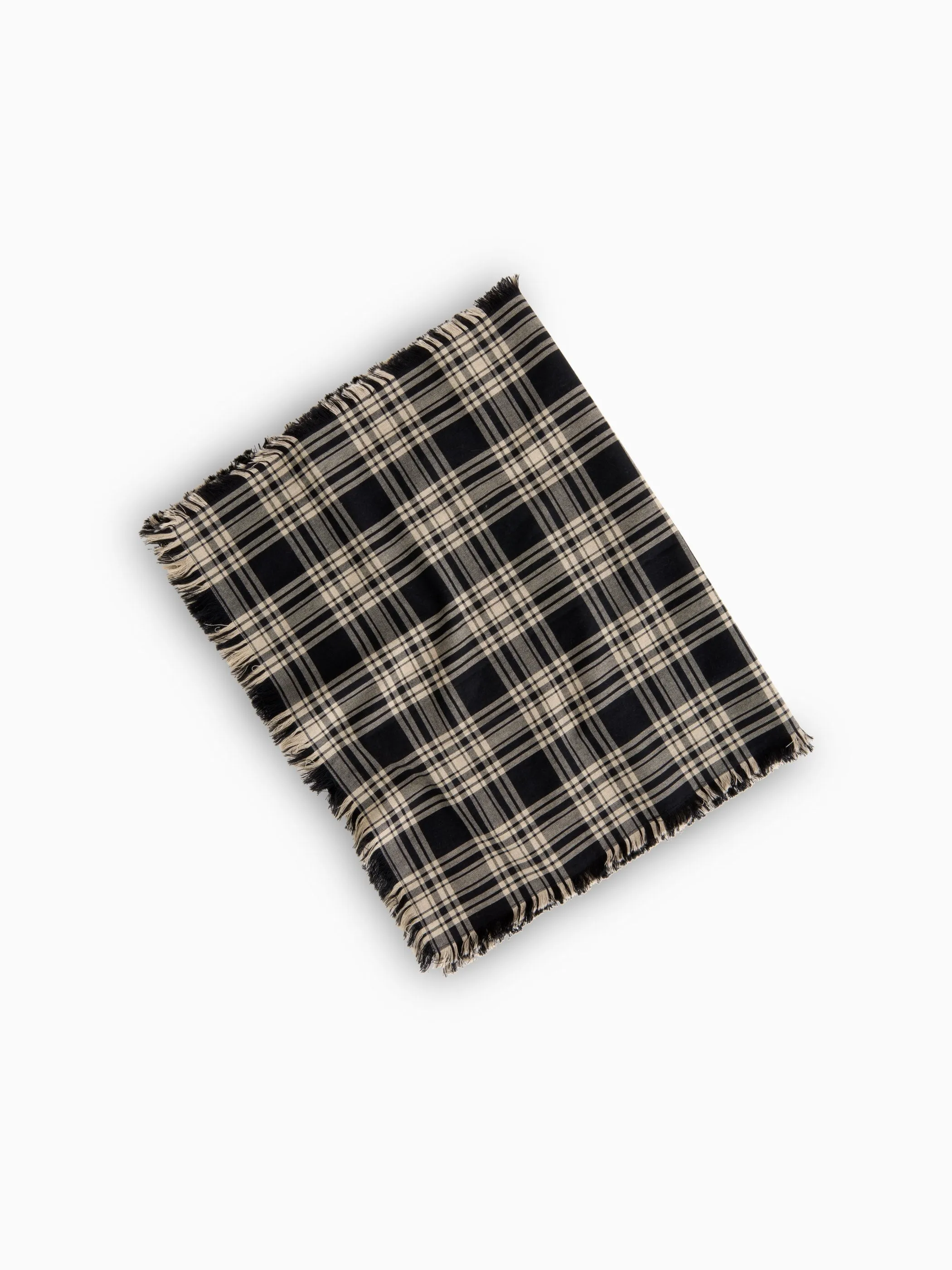 Tartan Scarf in Brushed Cotton sold by Alex Mill