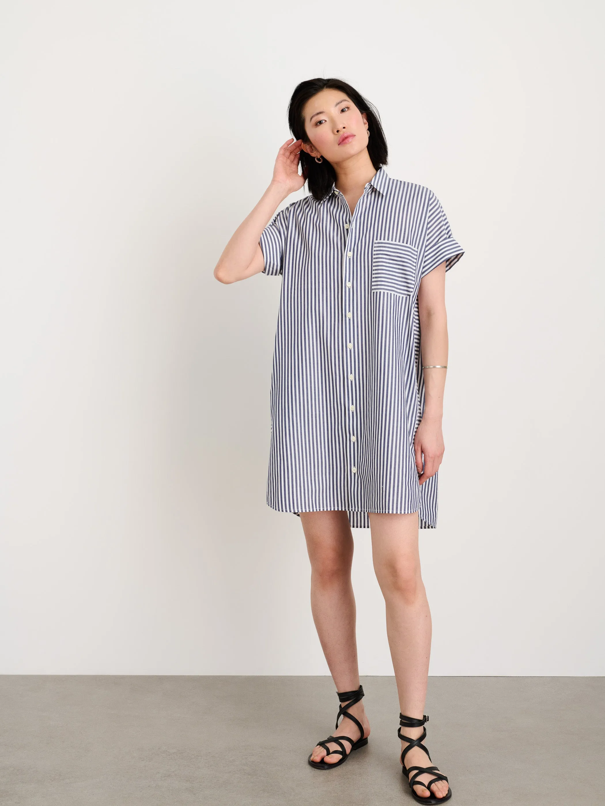 Short Sleeve Standard Shirtdress sold by Alex Mill product image thumbnail 2