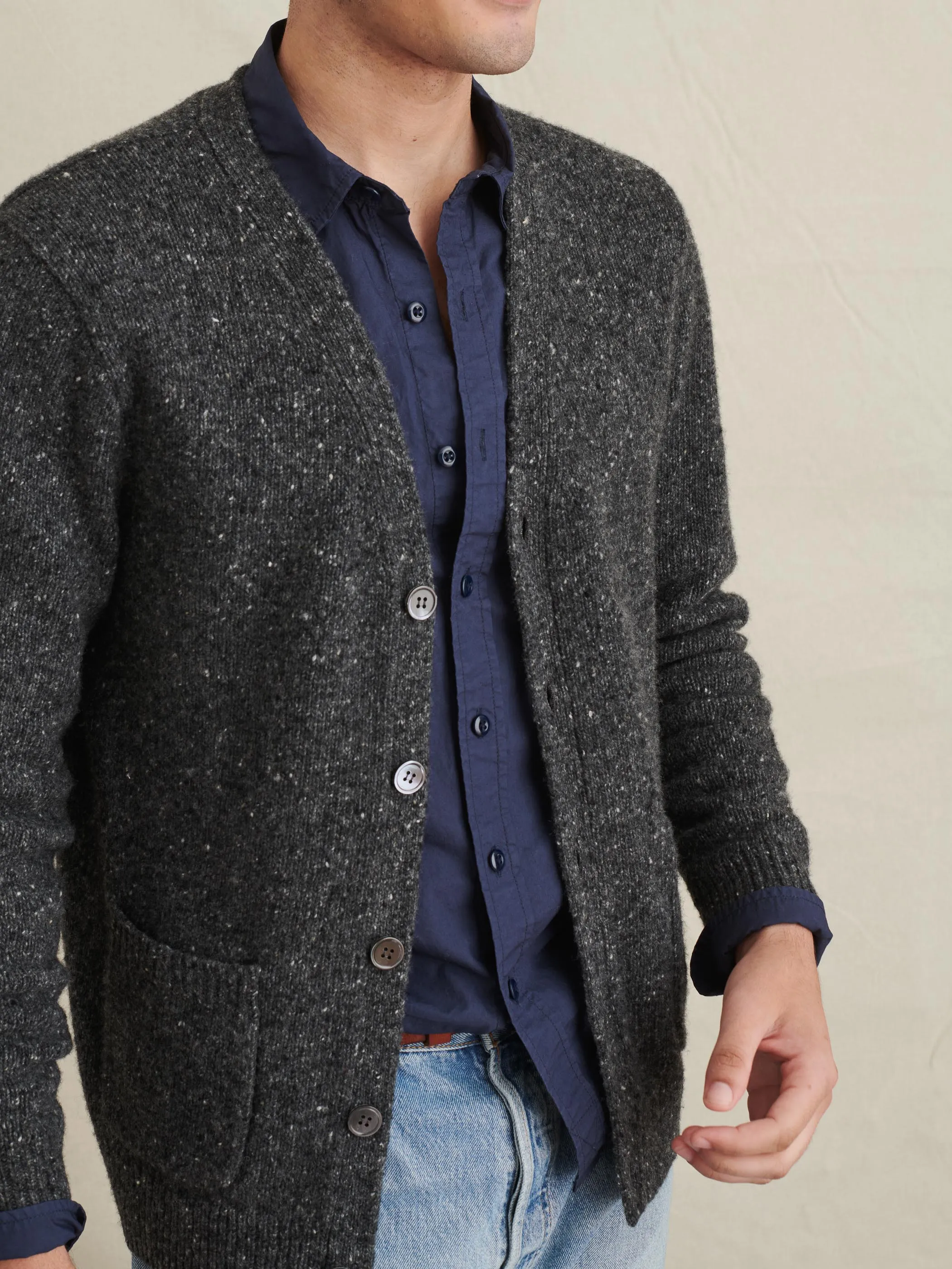 Donegal Wool Cardigan sold by Alex Mill product image thumbnail 3