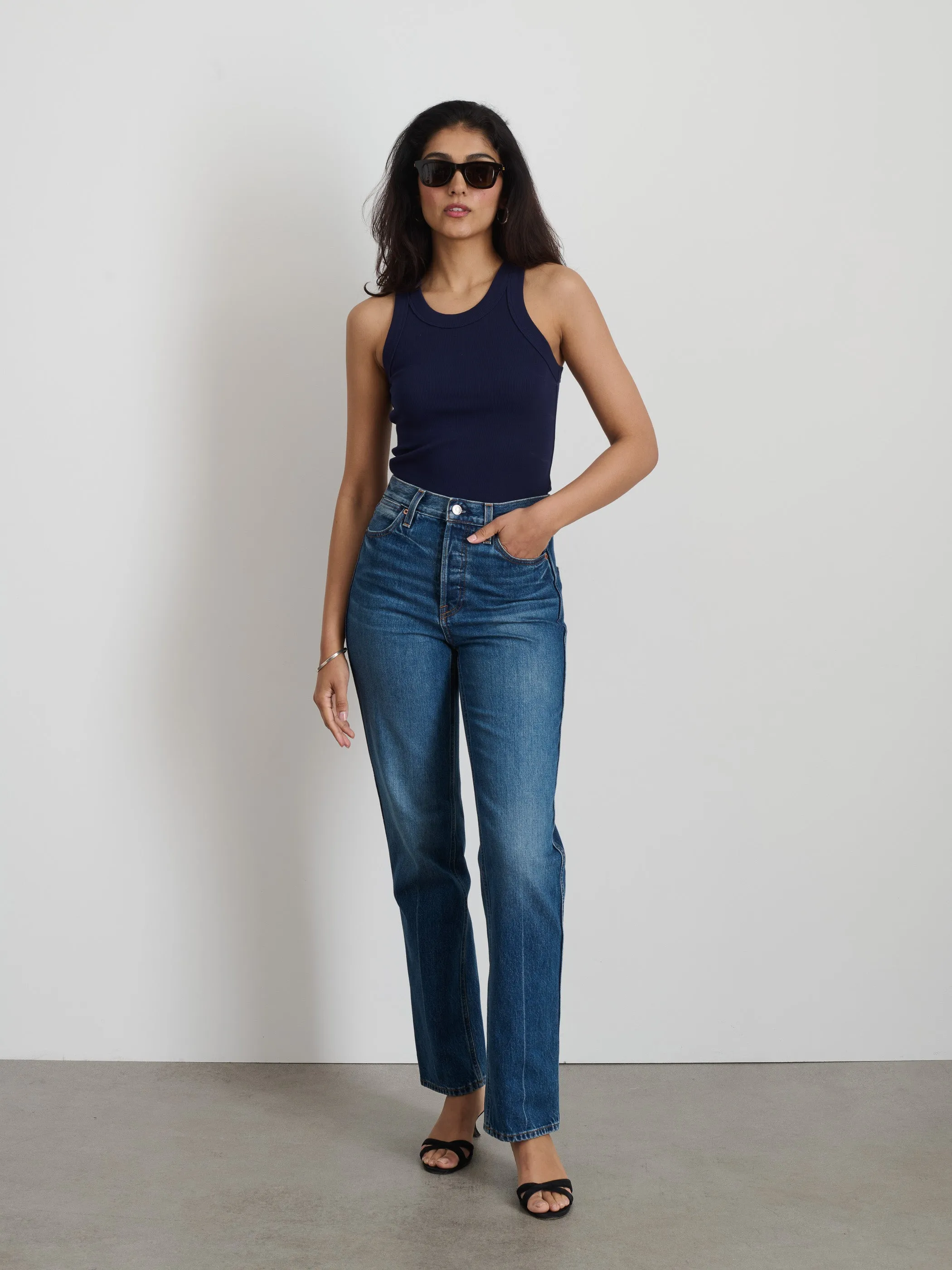 Everyday Rib Tank sold by Alex Mill product image thumbnail 4