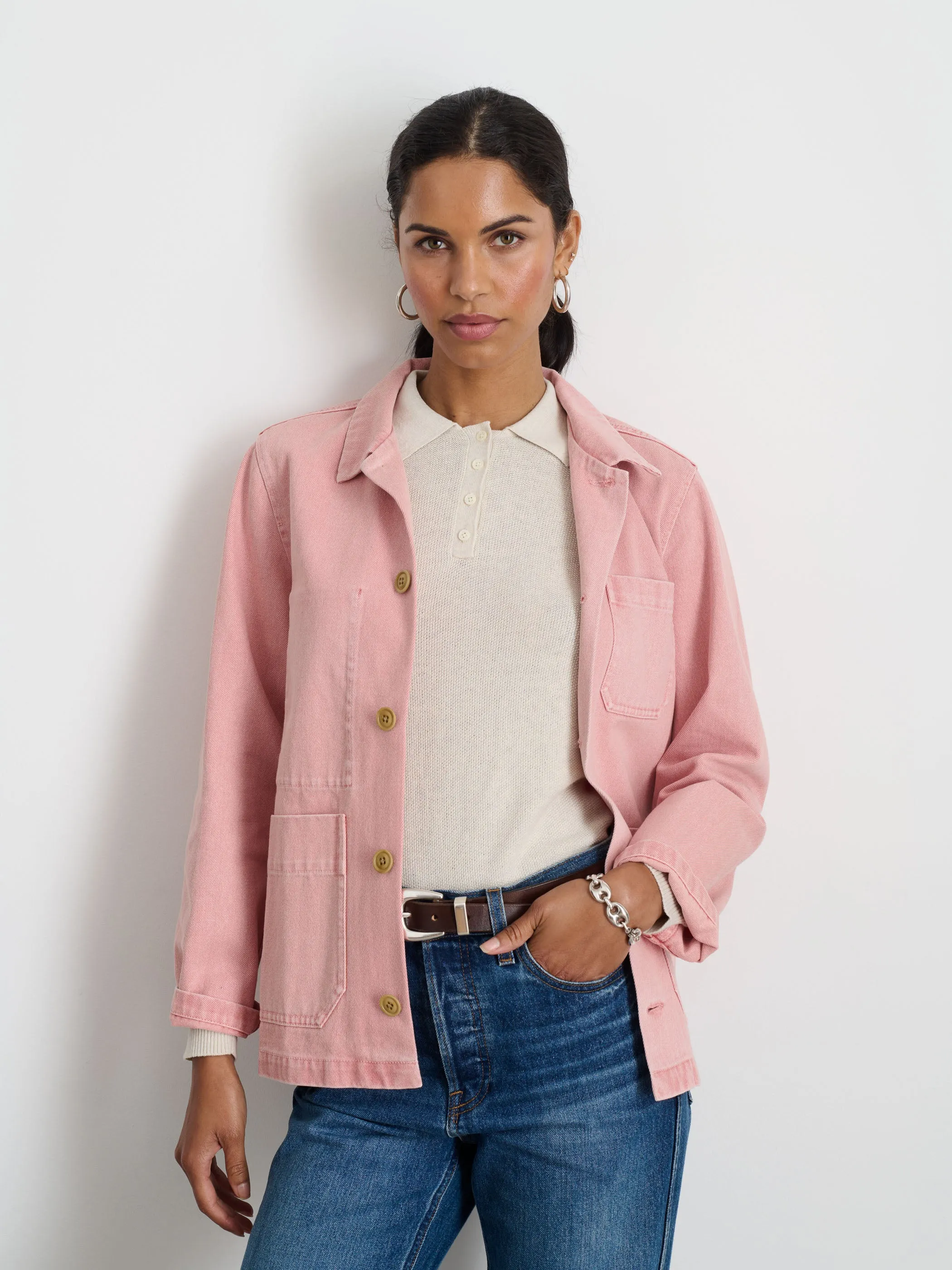 Britt Work Jacket in Recycled Denim sold by Alex Mill product image thumbnail 5