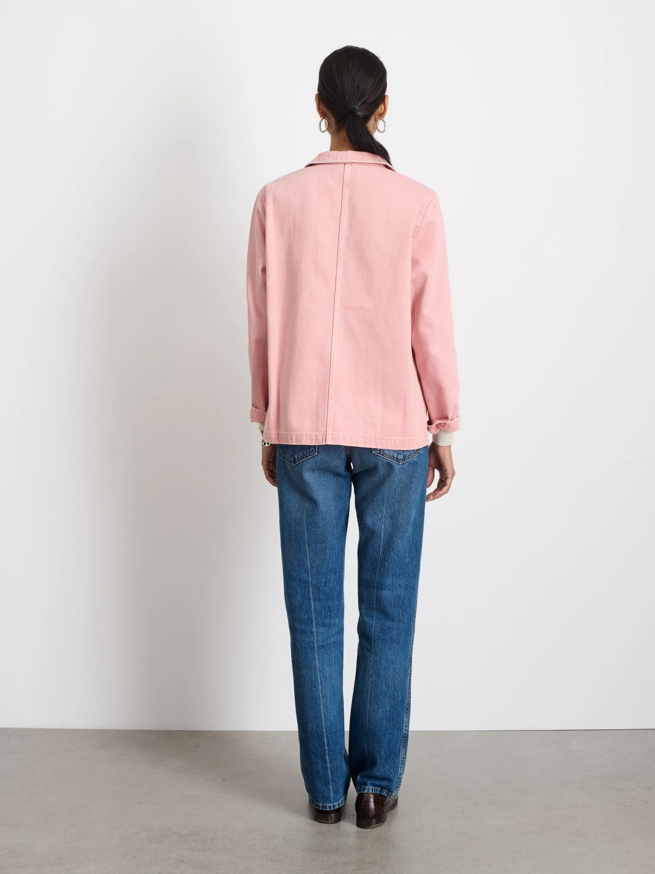 Britt Work Jacket in Recycled Denim sold by Alex Mill product image thumbnail 4