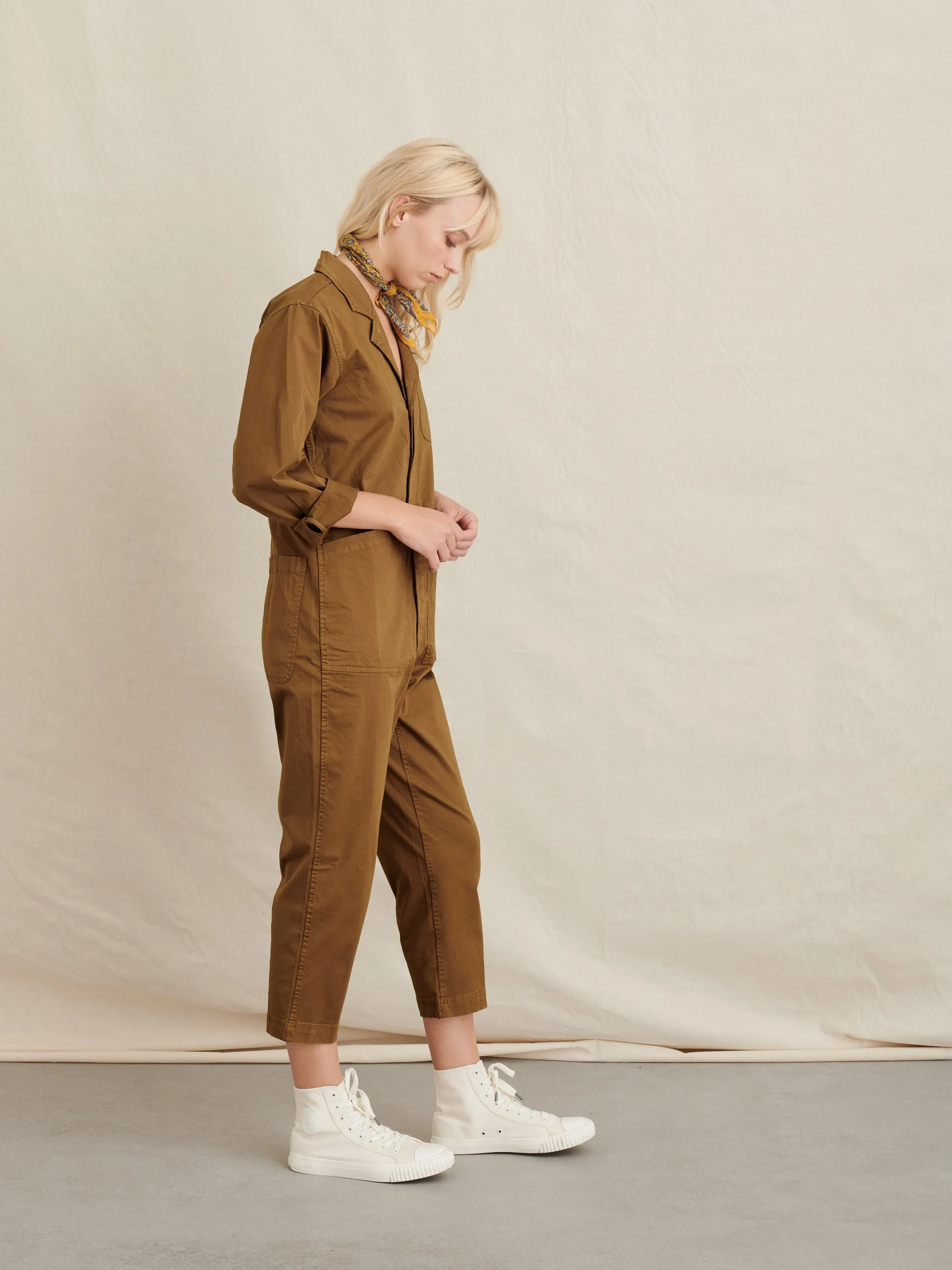 The Standard Jumpsuit in Cotton Twill sold by Alex Mill product image thumbnail 5