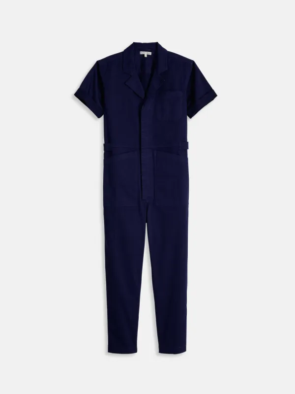 Standard Short Sleeve Jumpsuit in Linen sold by Alex Mill