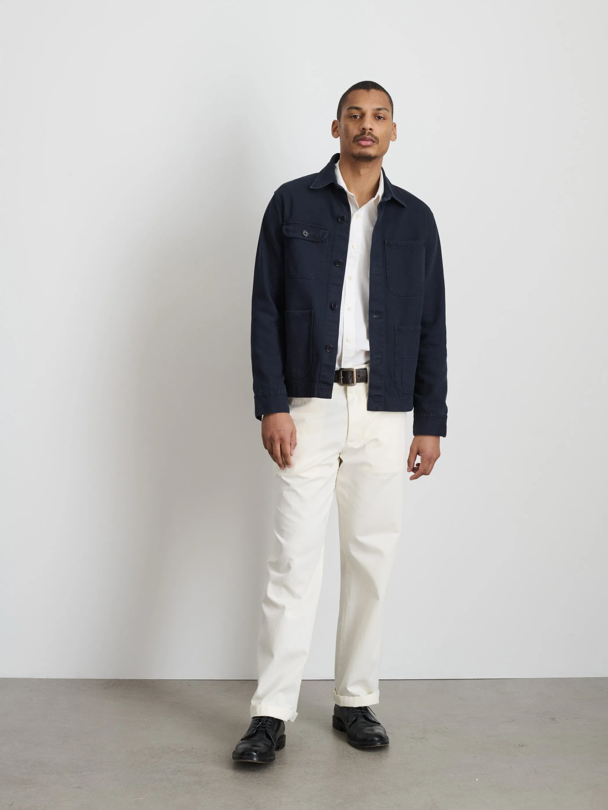 Garment Dyed Work Jacket in Recycled Denim sold by Alex Mill product image thumbnail 2