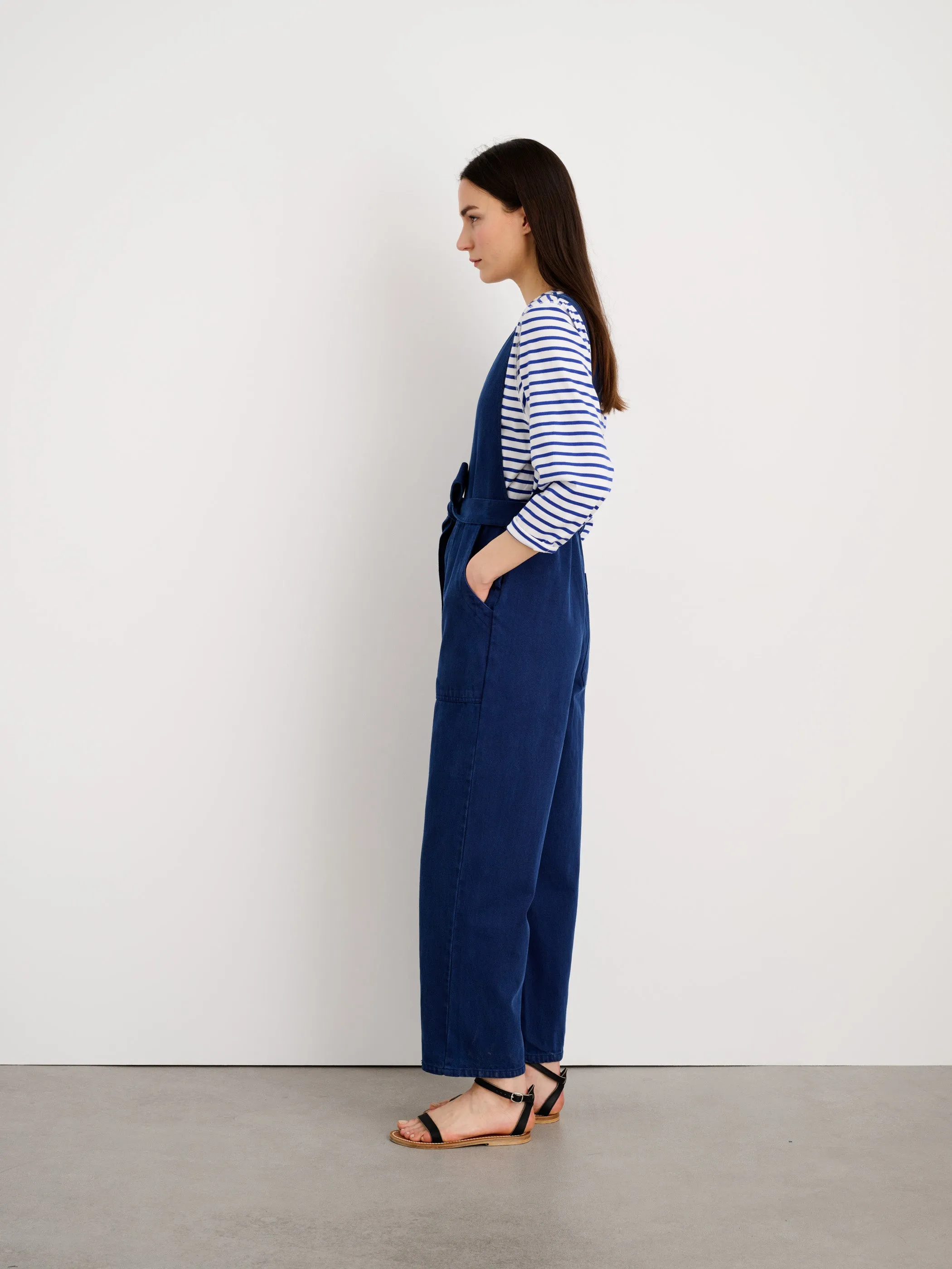 Ollie Overall in Recycled Denim sold by Alex Mill product image thumbnail 4