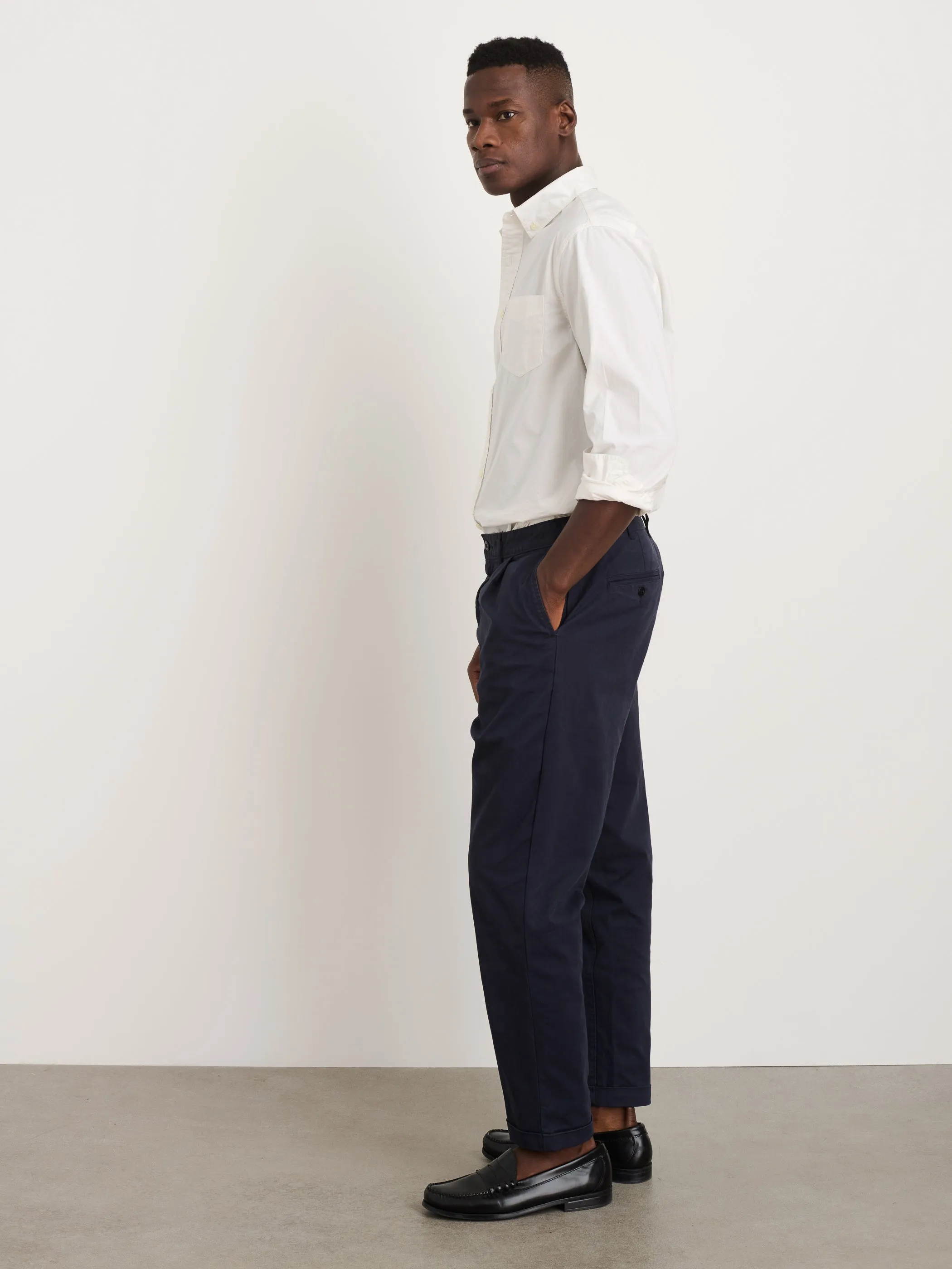 Standard Pleated Pant in Chino sold by Alex Mill product image thumbnail 5