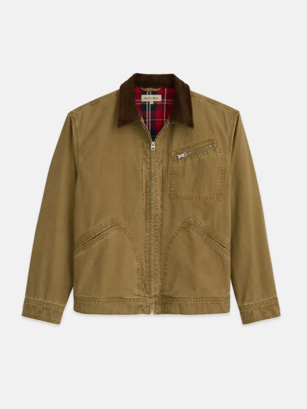 Miller Zip Jacket in Canvas sold by Alex Mill