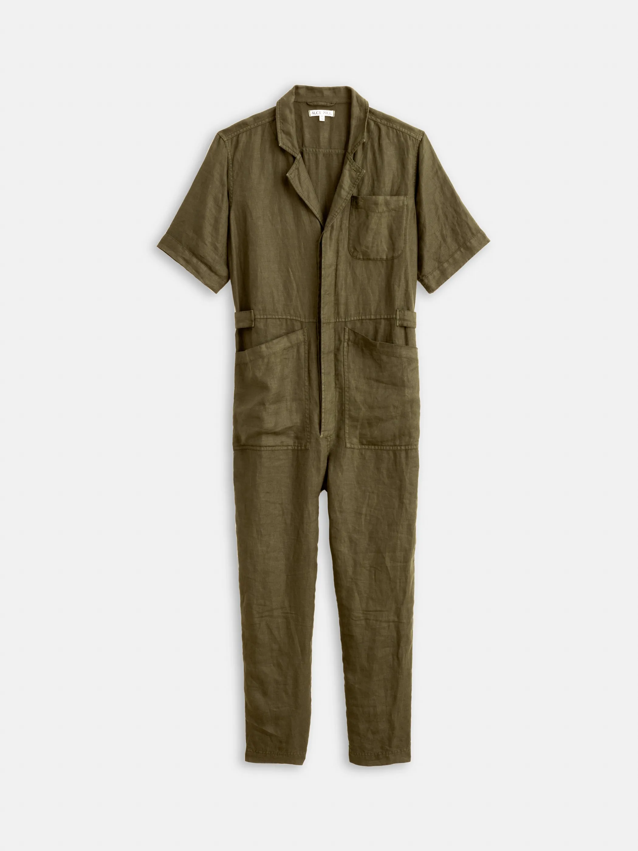 Standard Short Sleeve Jumpsuit in Linen sold by Alex Mill