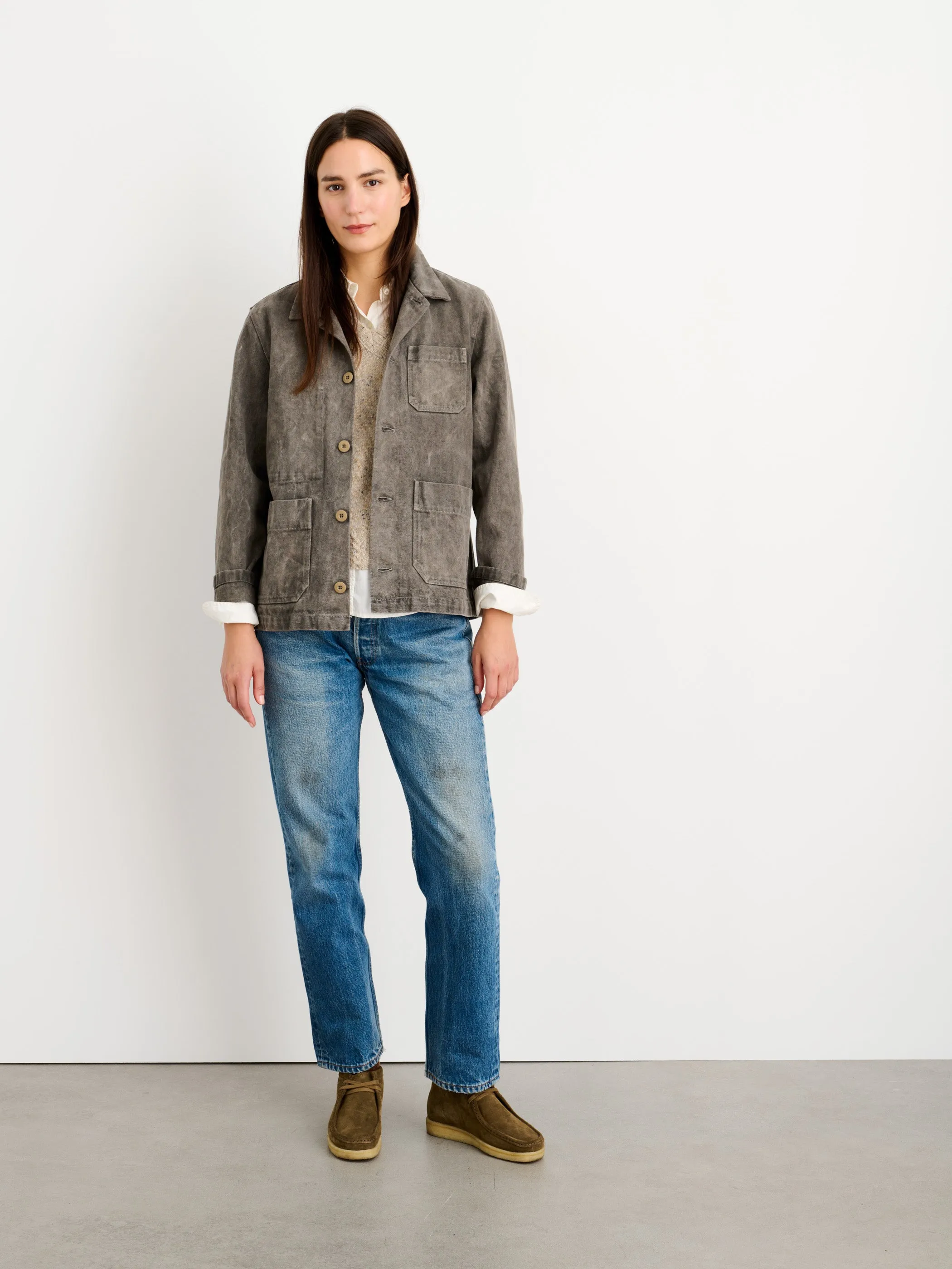 Botanical Dyed Britt Work Jacket sold by Alex Mill product image thumbnail 3