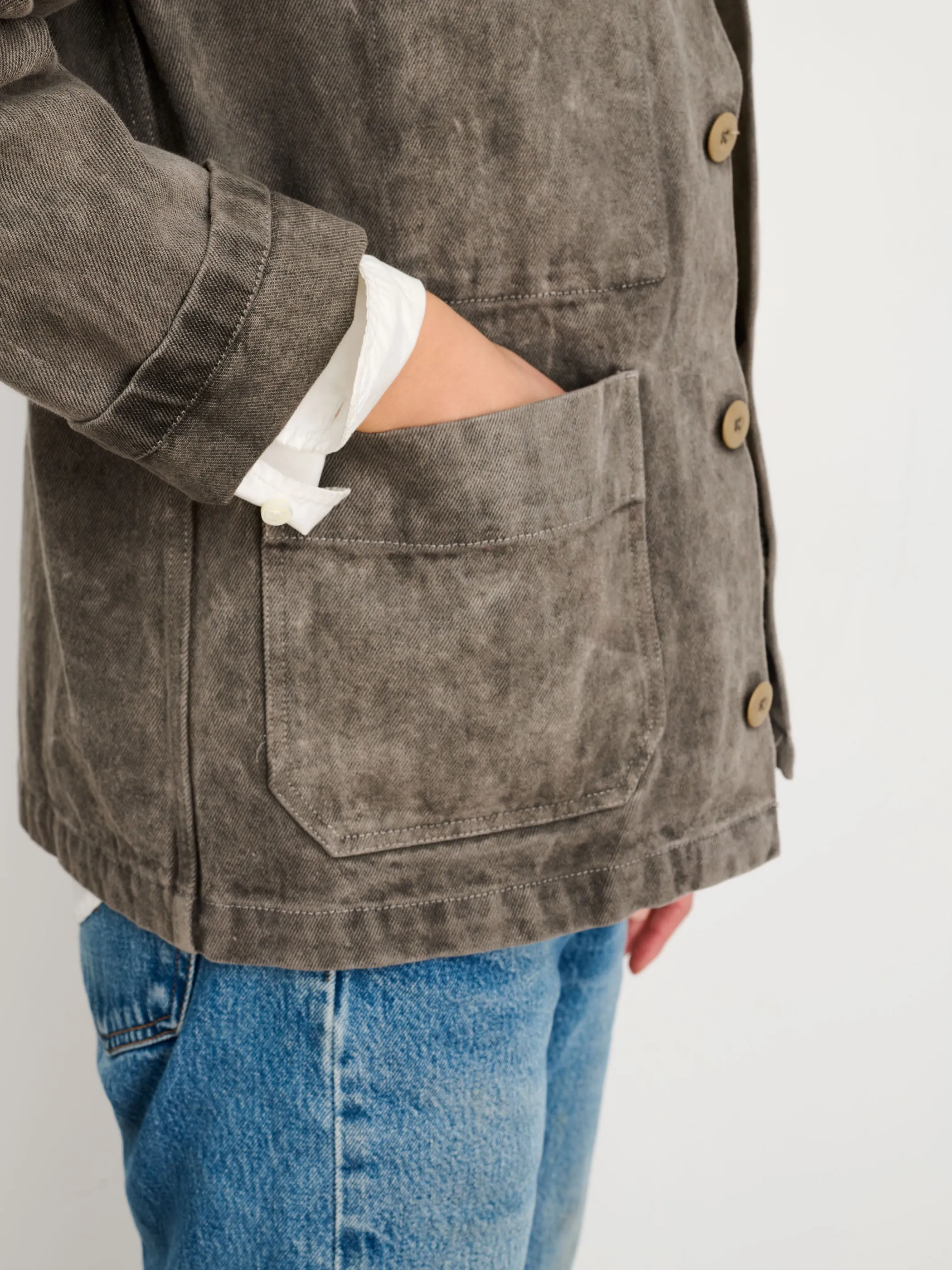 Botanical Dyed Britt Work Jacket sold by Alex Mill product image thumbnail 5