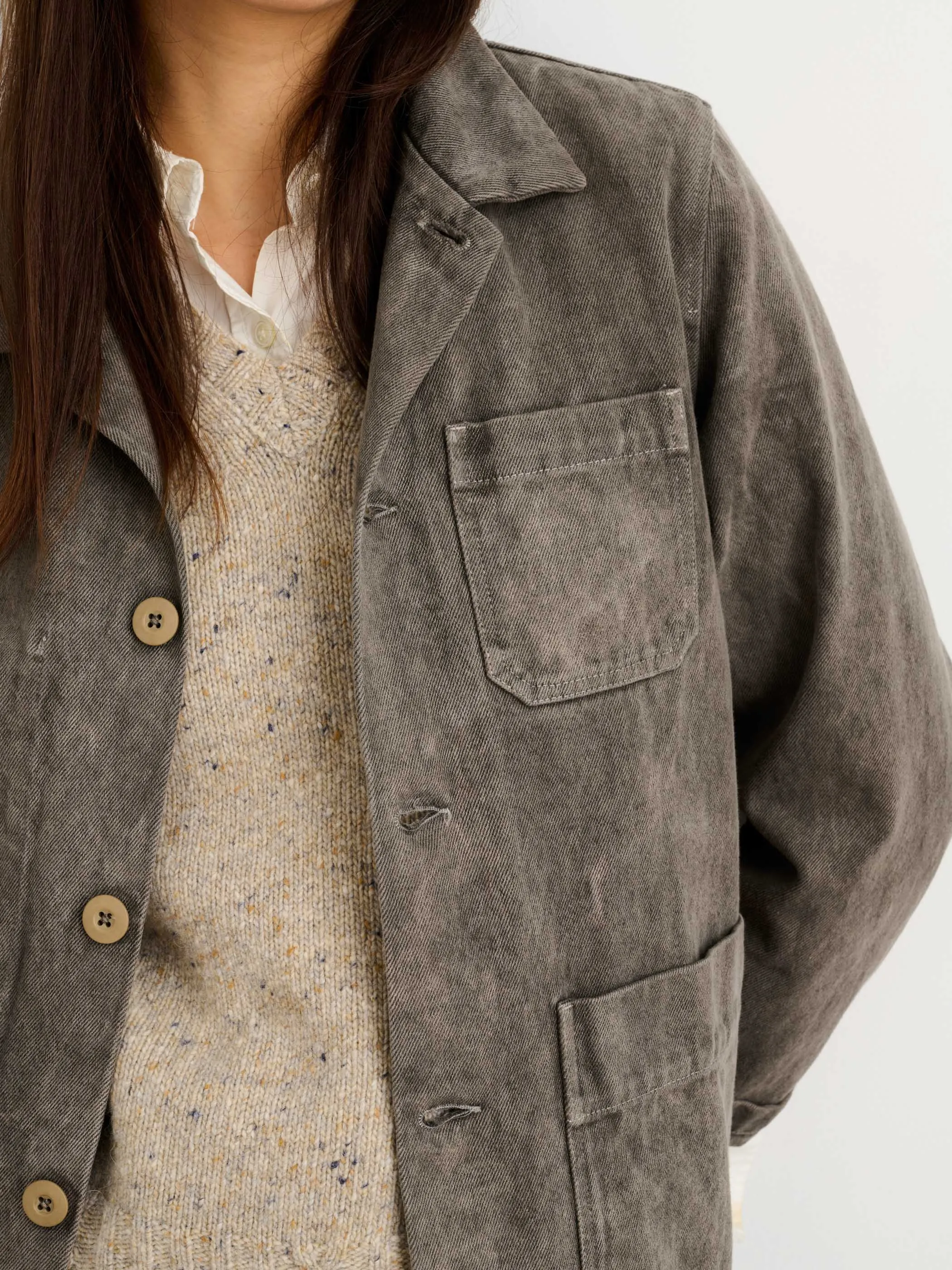 Botanical Dyed Britt Work Jacket sold by Alex Mill product image thumbnail 4