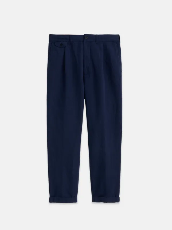 Standard Pleated Pant in Cotton Linen sold by Alex Mill